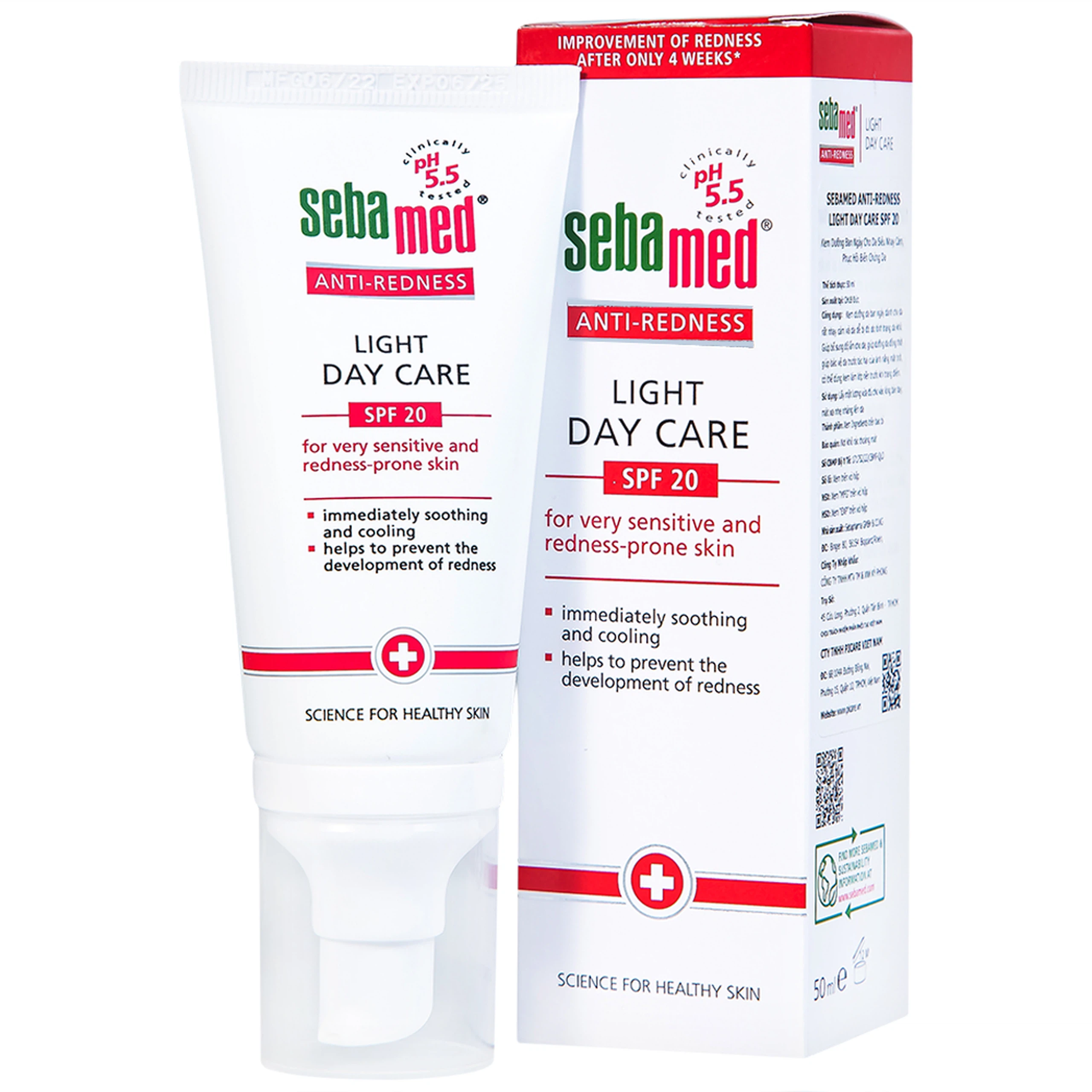 Kem dưỡng ban ngày Sebamed Anti-Redness Light Day Care dành cho da rất nhạy cảm và dễ bị đỏ (50ml)
