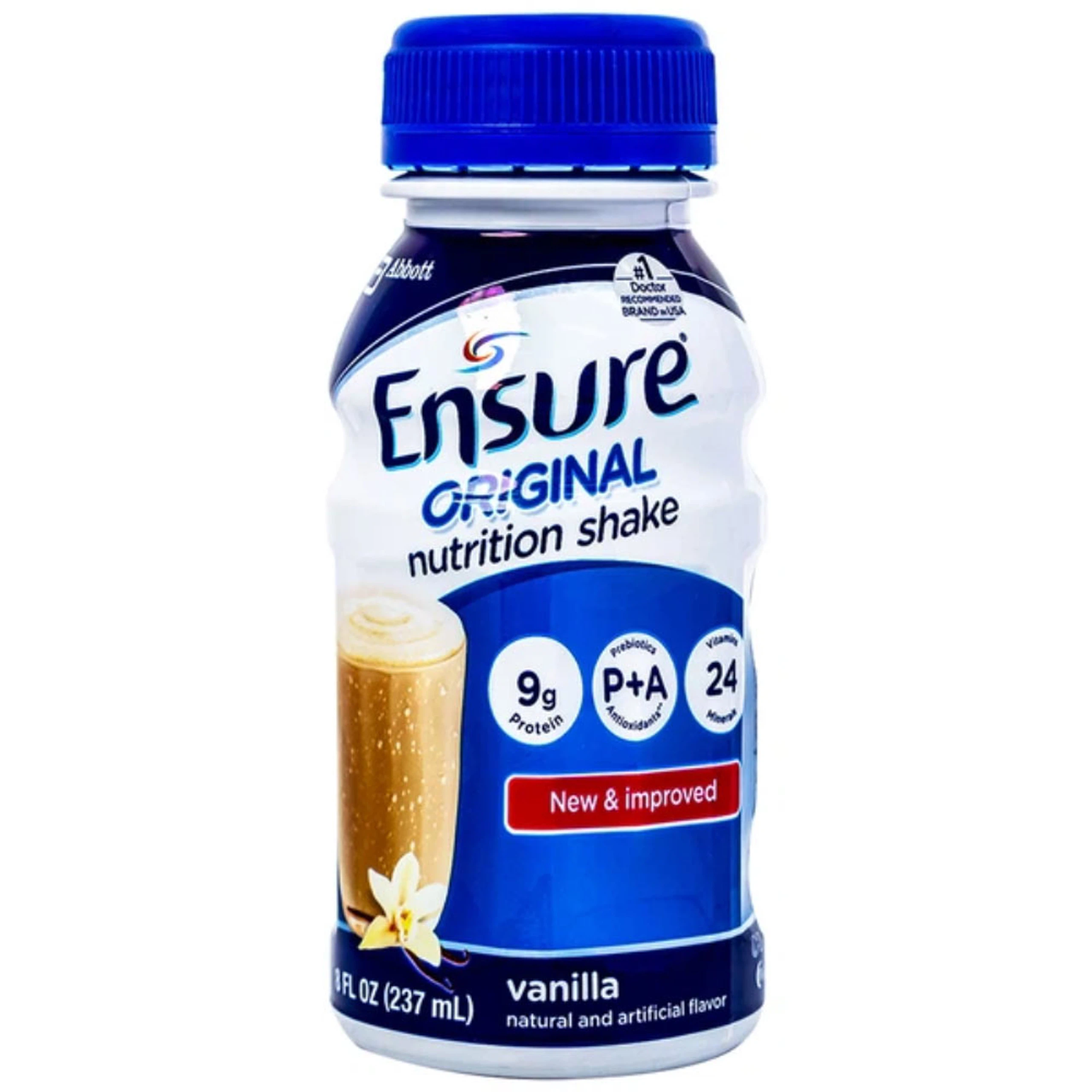 Sữa Ensure Original Abbott hương vani, bổ sung dinh dưỡng, hỗ trợ tiêu hóa (4 lốc x 6 chai x 237ml) 