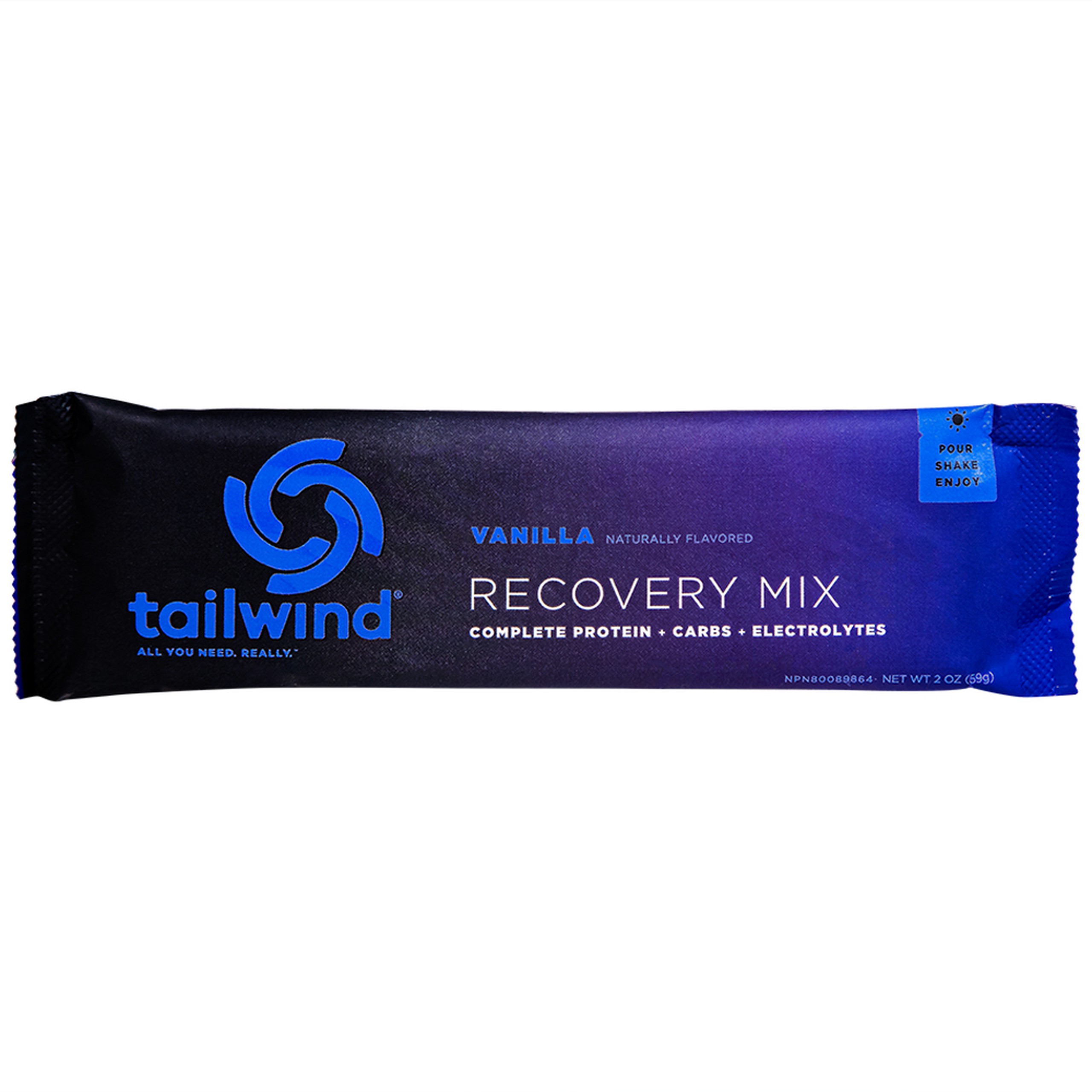 Bột năng lượng Recovery Mix Tailwind Vanilla bổ sung chất điện giải, năng lượng và bù nước (14 gói x 59g)