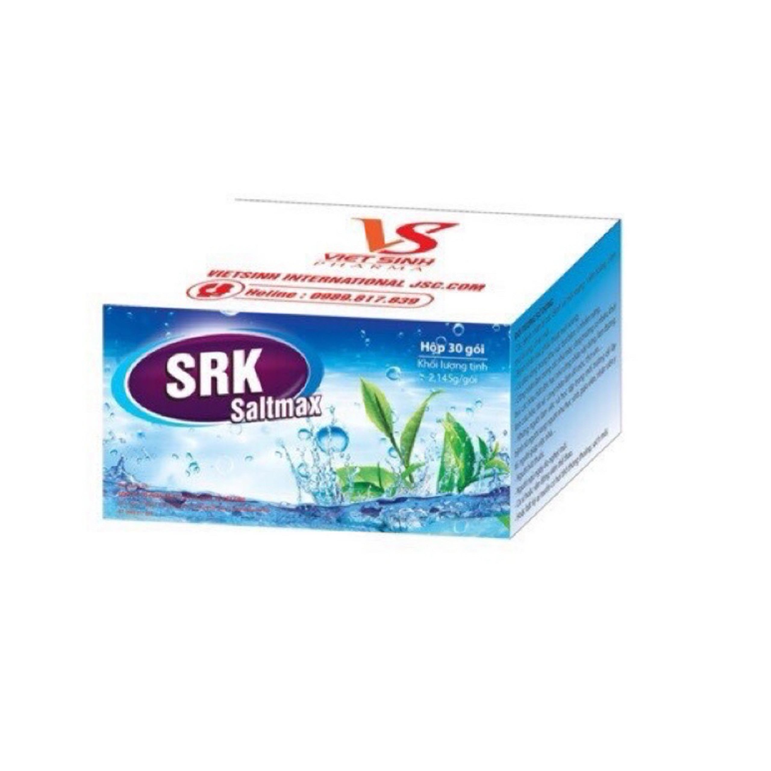 Muối rửa mũi SRK Saltmax Việt Sinh Pharma giảm dị ứng mũi và khô mũi (30 gói)