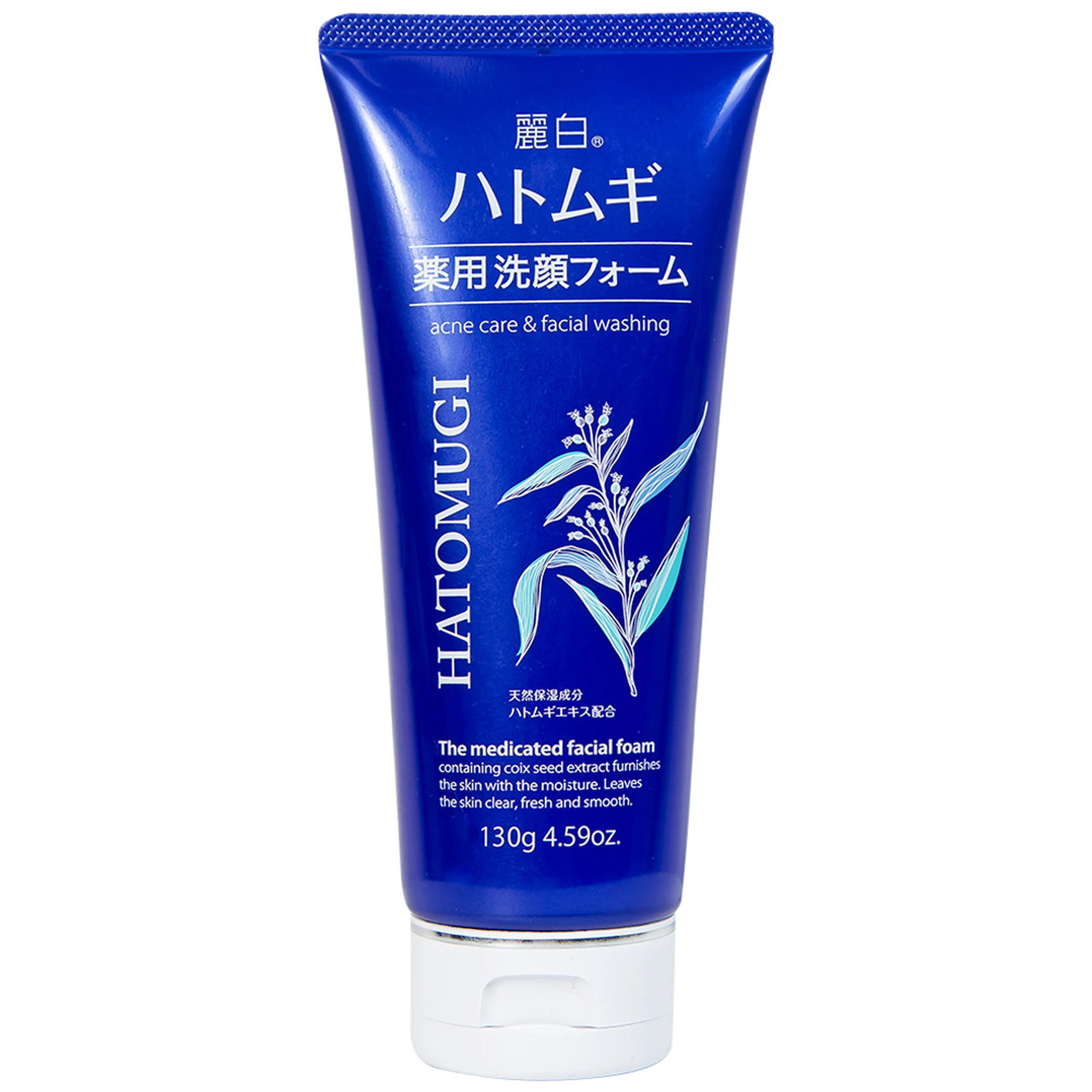 Sữa rửa mặt Reihaku Hatomugi Acne Care and Facial Washing ngừa mụn, dưỡng ẩm và làm sáng da (130g)