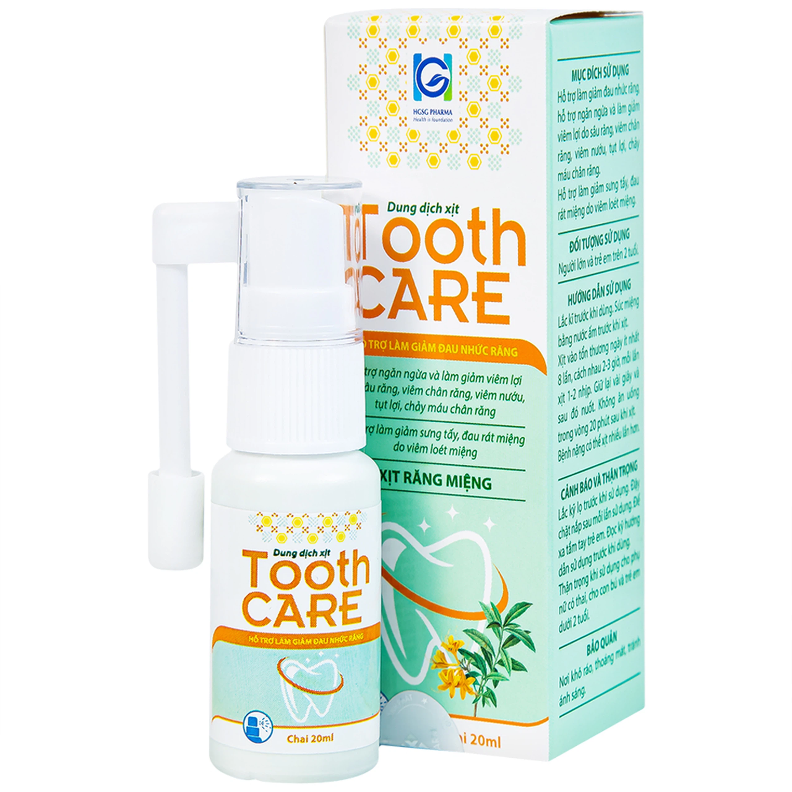Dung dịch xịt Tooth Care hỗ trợ giảm đau nhức răng (20ml)