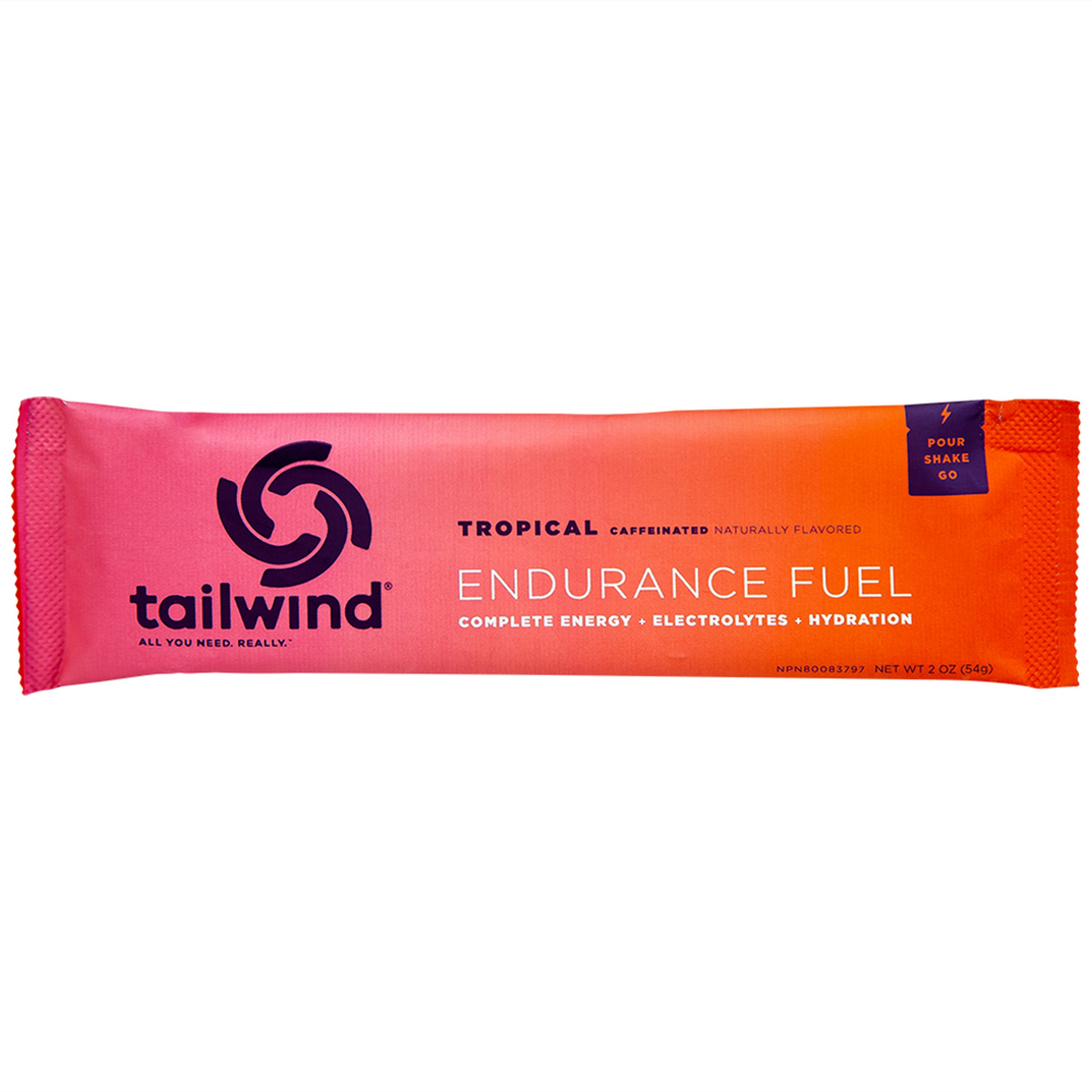Bột năng lượng Endurance Fuel Tailwind Matcha có cafein vị trái cây cung cấp chất điện giải cho cơ thể (14 gói x 54g)