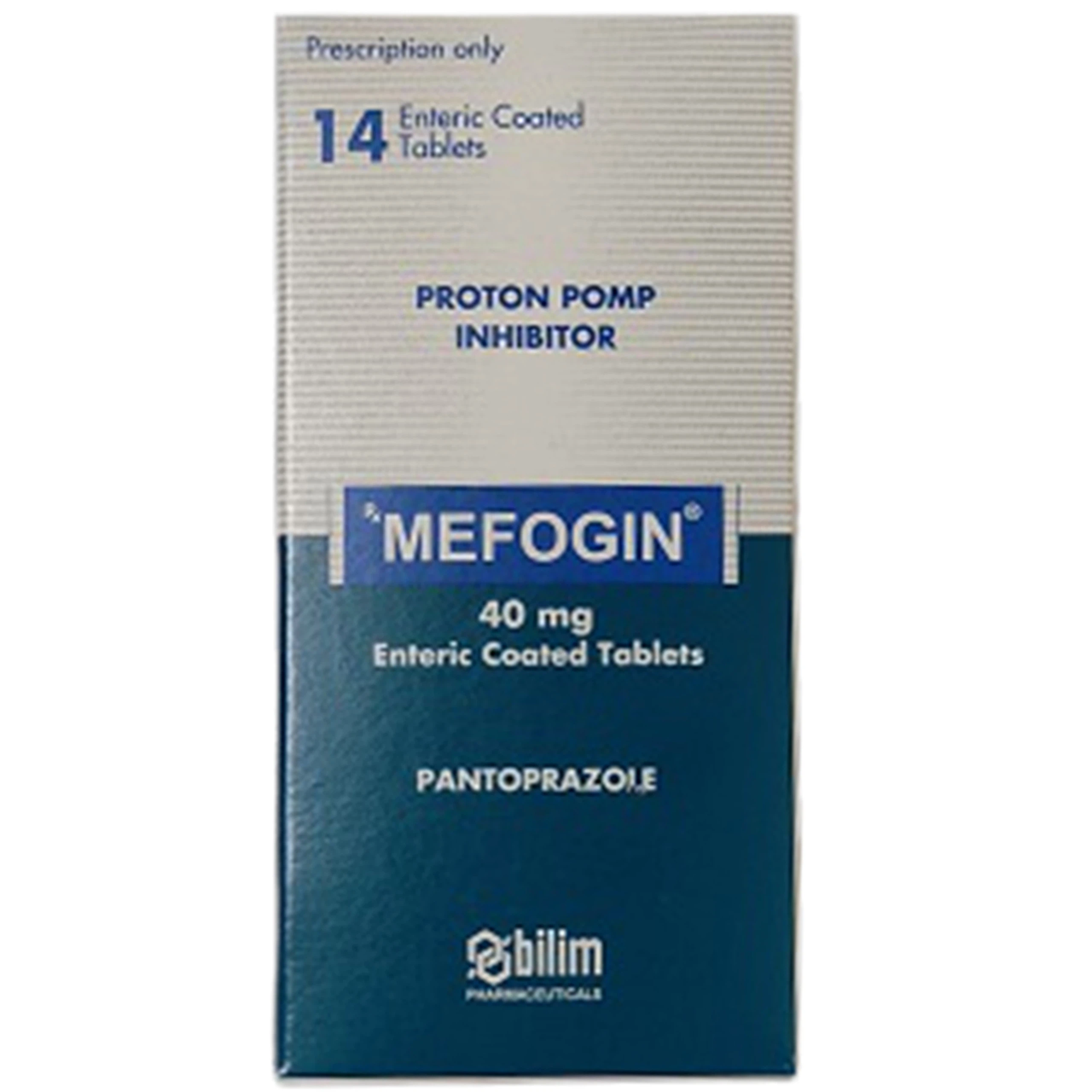 Thuốc Mefogin 40mg Bilim Ilac điều trị viêm loét dạ dày tá tràng, bệnh lý do hội chứng Zolliger – Ellison (14 viên)