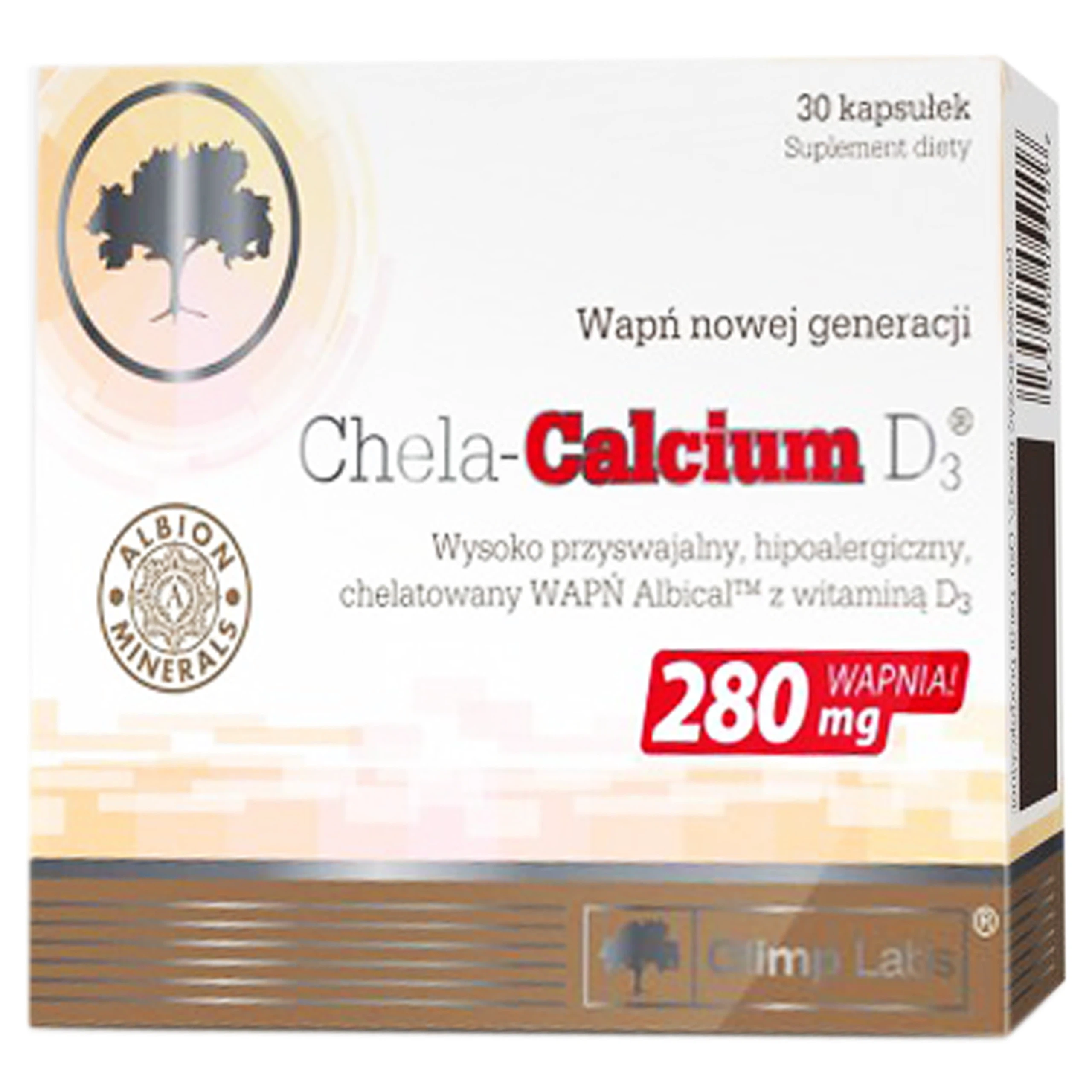 Viên uống Chela-Calcium D3 280mg Olimp Labs bổ sung canxi và vitamin D3, giảm nguy cơ loãng xương (30 viên)