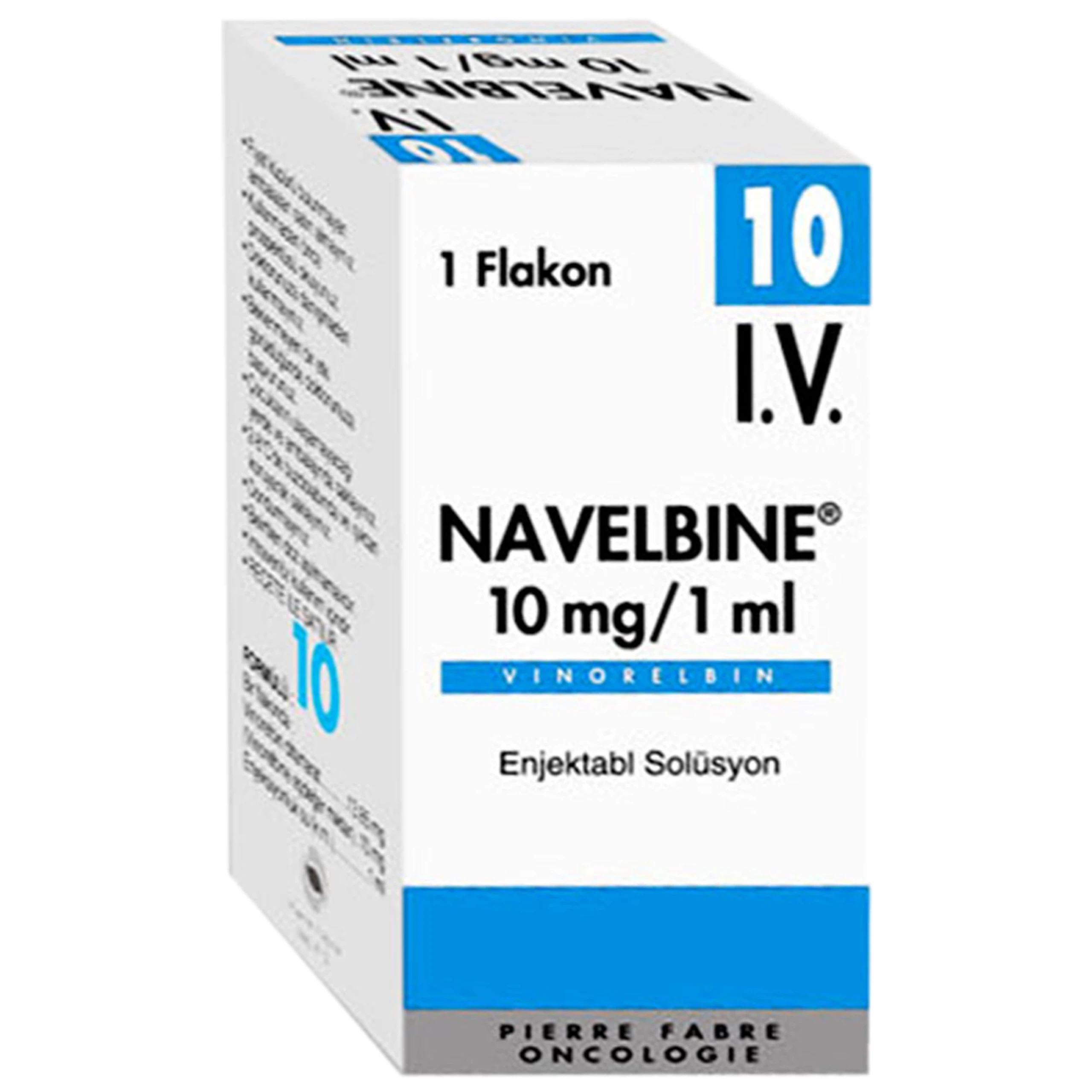 Dung dịch tiêm Navelbine 10mg/1ml Pierre Fabre điều trị ung thư phổi tế bào nhỏ, ung thư vú (10 lọ x 1 ml)