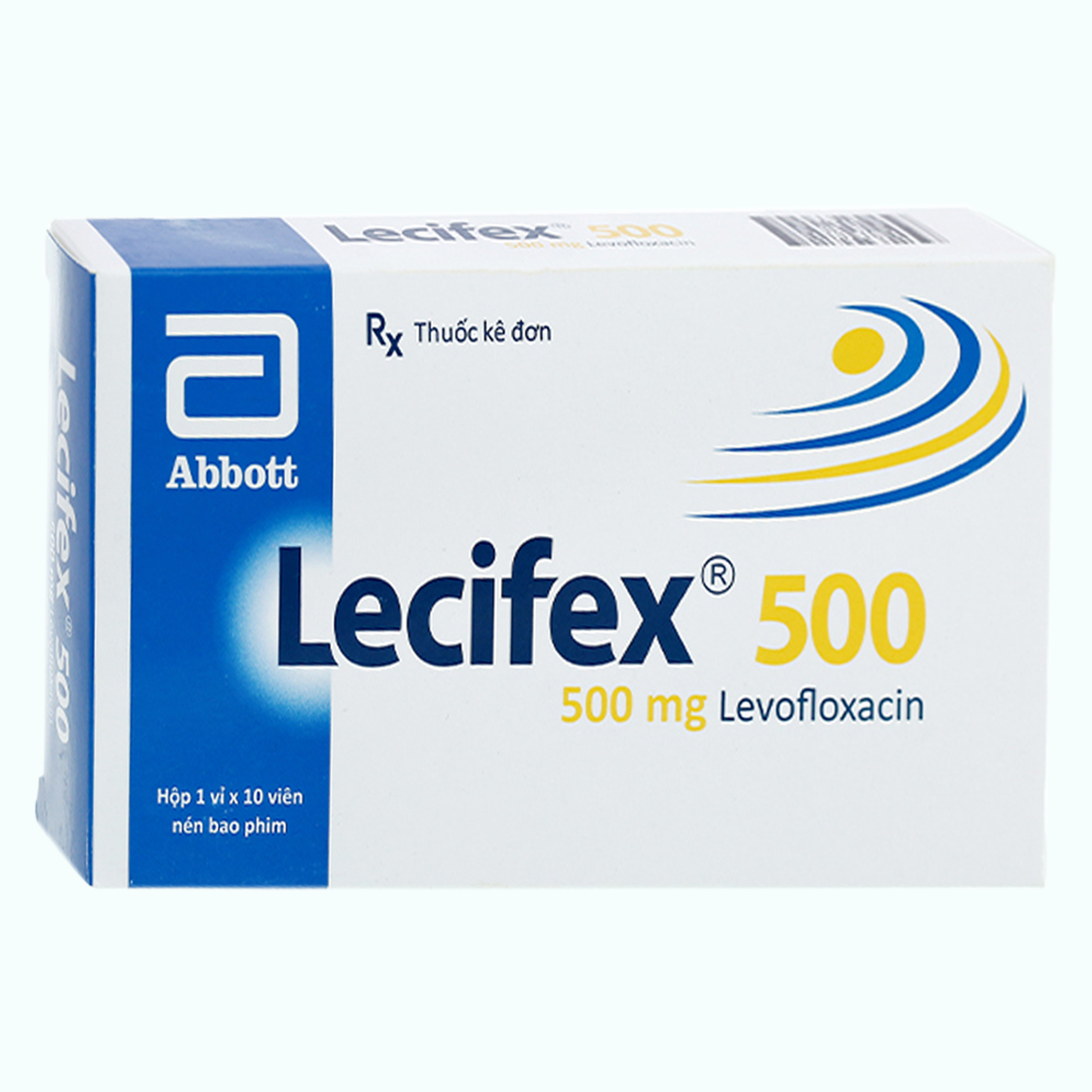 Thuốc Lecifex 500mg Abbott điều trị nhiễm khuẩn nhẹ, vừa và nặng (2 vỉ x 10 viên)