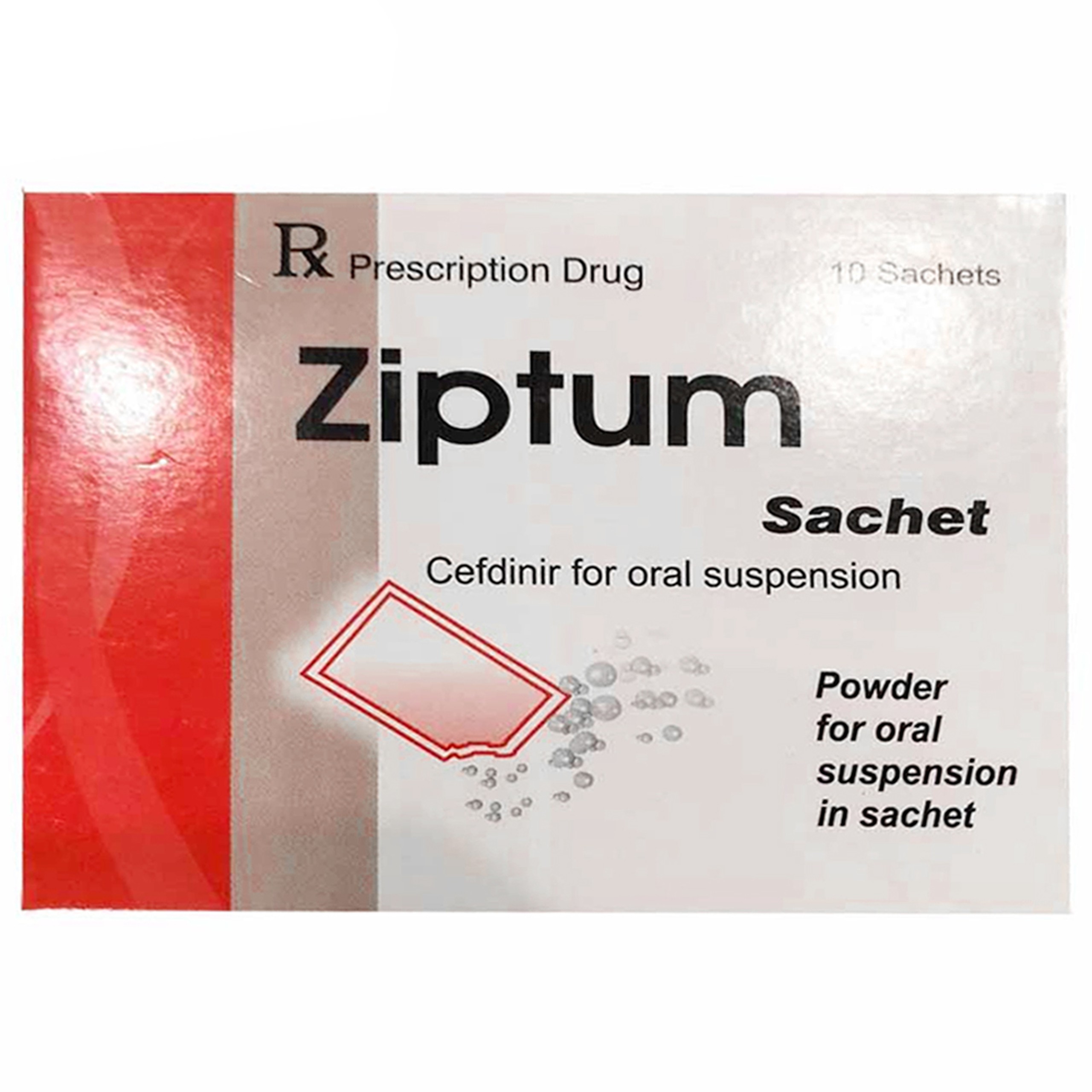 Bột pha hỗn dịch uống Ziptum Sachet 300mg Maxim điều trị nhiễm khuẩn (10 gói)