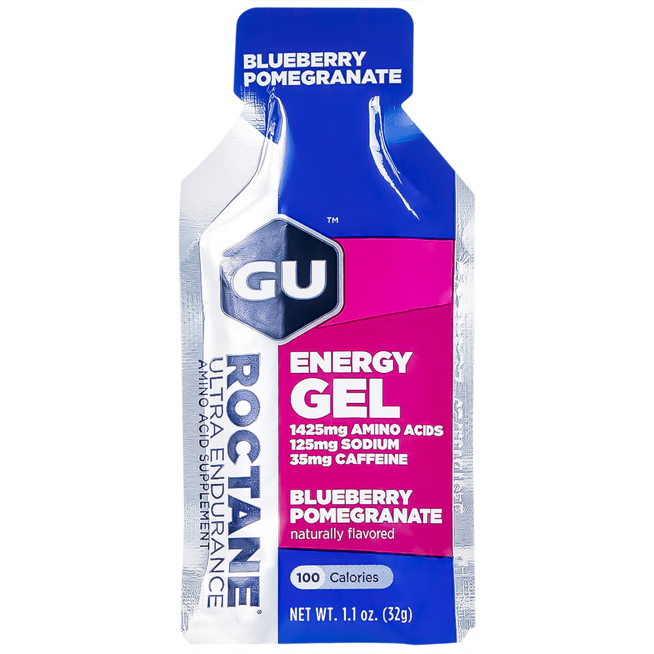 Thực phẩm bổ sung GU Gel Blueberry Pomegranate bổ sung năng lượng trong hoạt động thể thao (32g) 