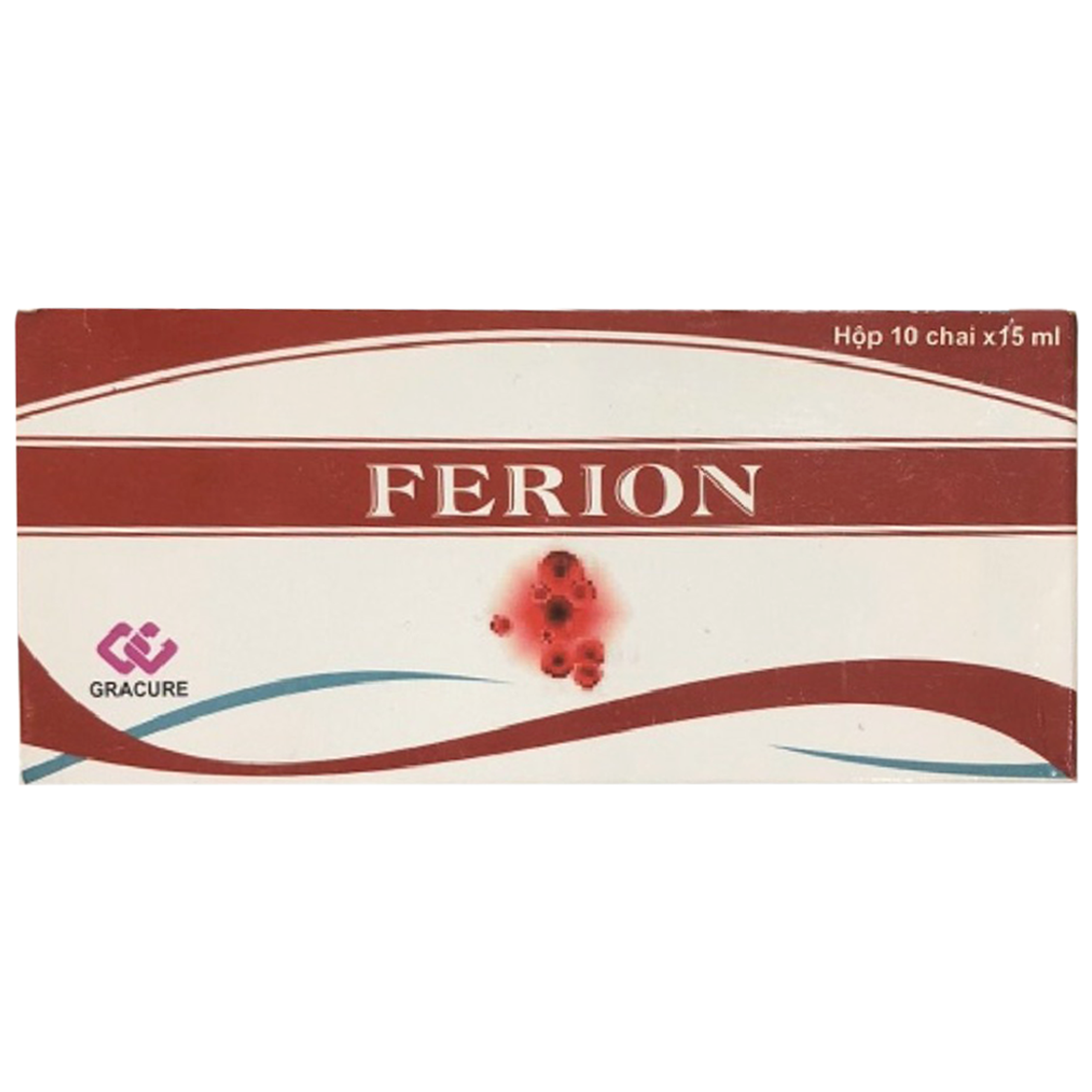 Dung dịch uống Ferion Gracure điều trị tình trạng thiếu sắt và thiếu máu do thiếu sắt (10 chai x 15ml)