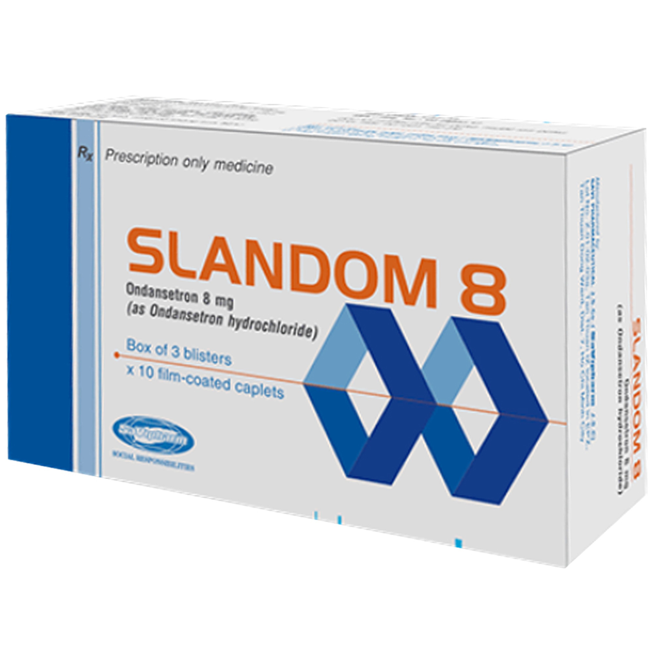 Thuốc Slandom 8 Savi phòng buồn nôn và nôn (3 vỉ x 10 viên)