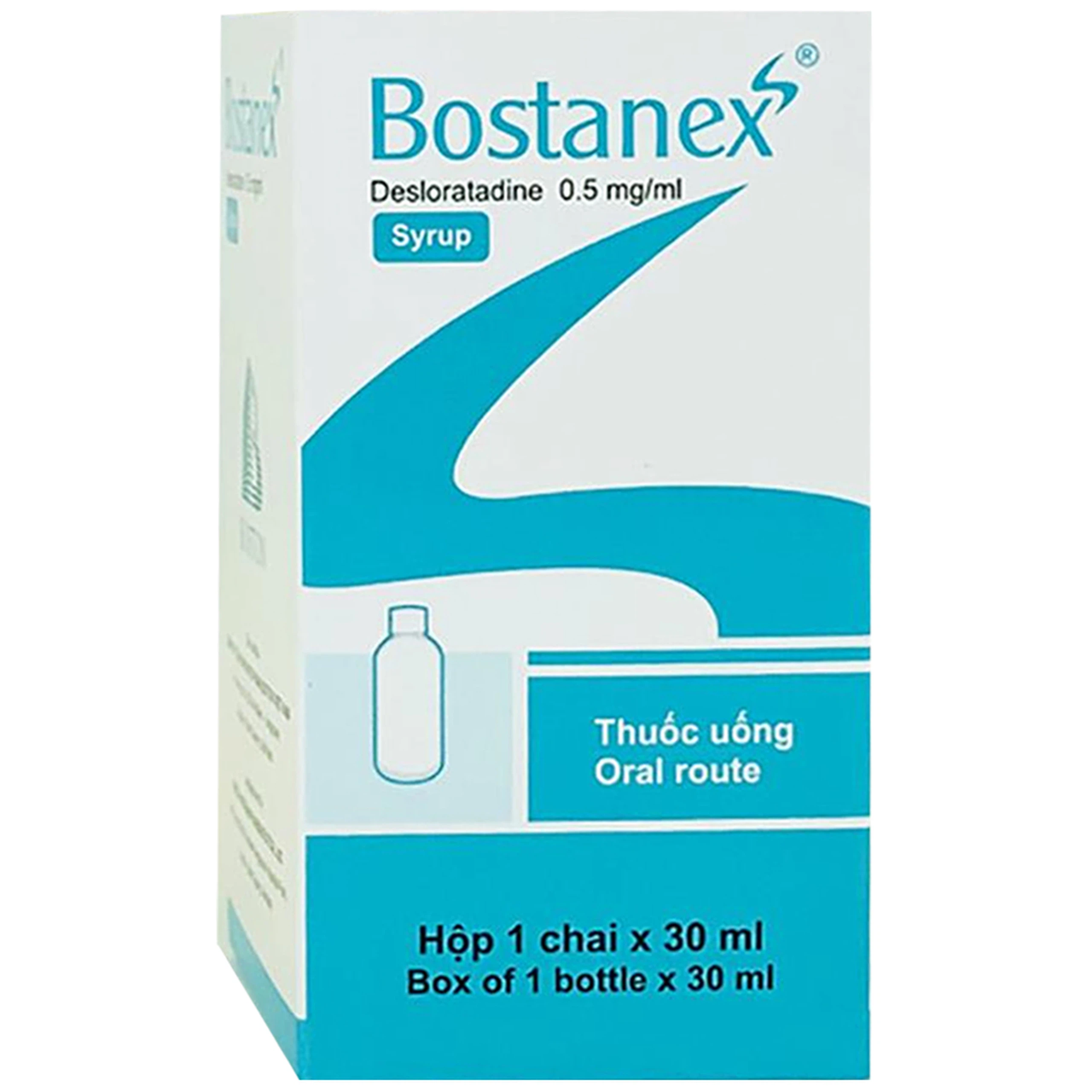 Thuốc Bostanex Boston giảm viêm mũi dị ứng, nổi mày đay  (30ml)