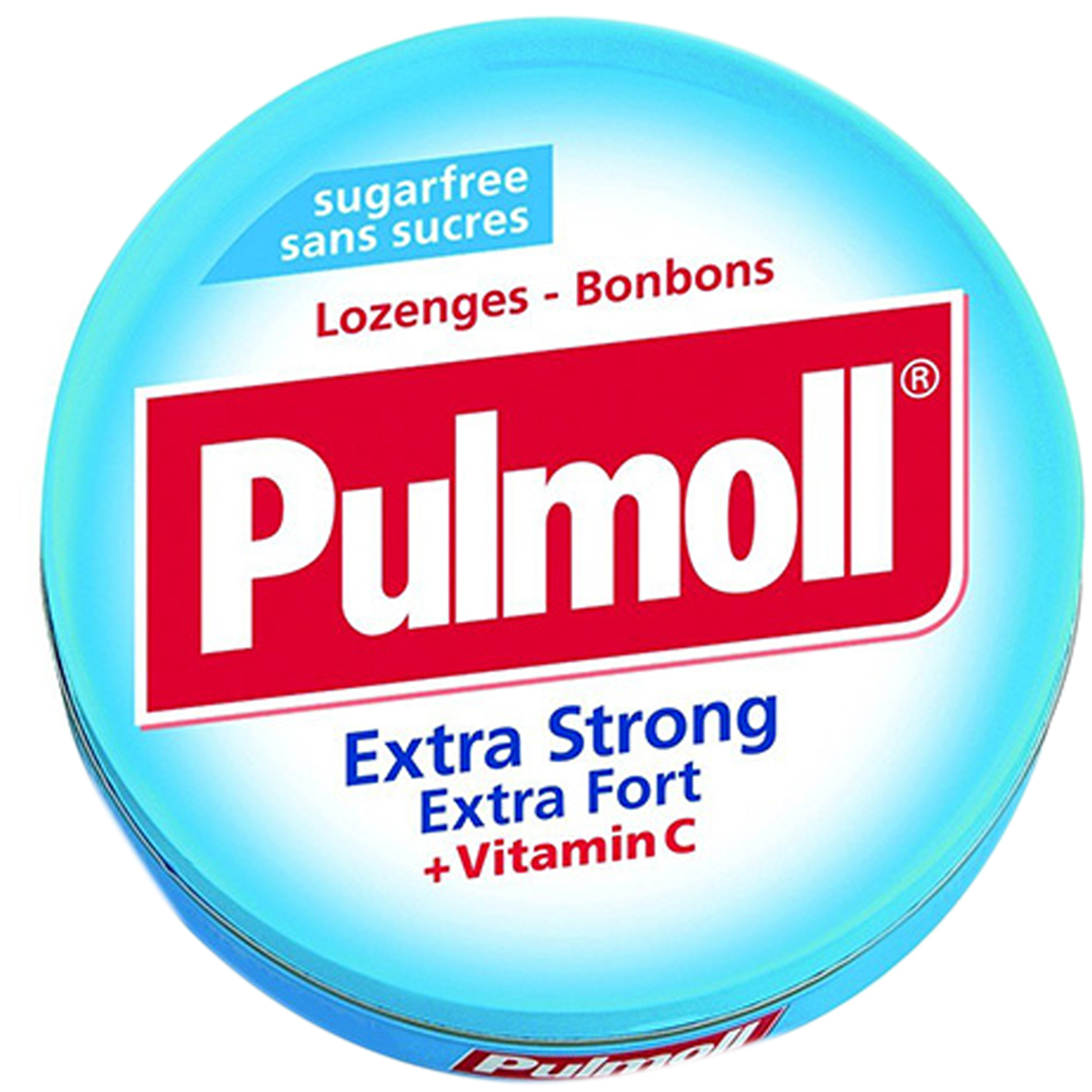 Kẹo Pulmoll Extra Strong Extra Fort + Vitamin C hỗ trợ làm giảm ho, thông cổ mát họng 45G