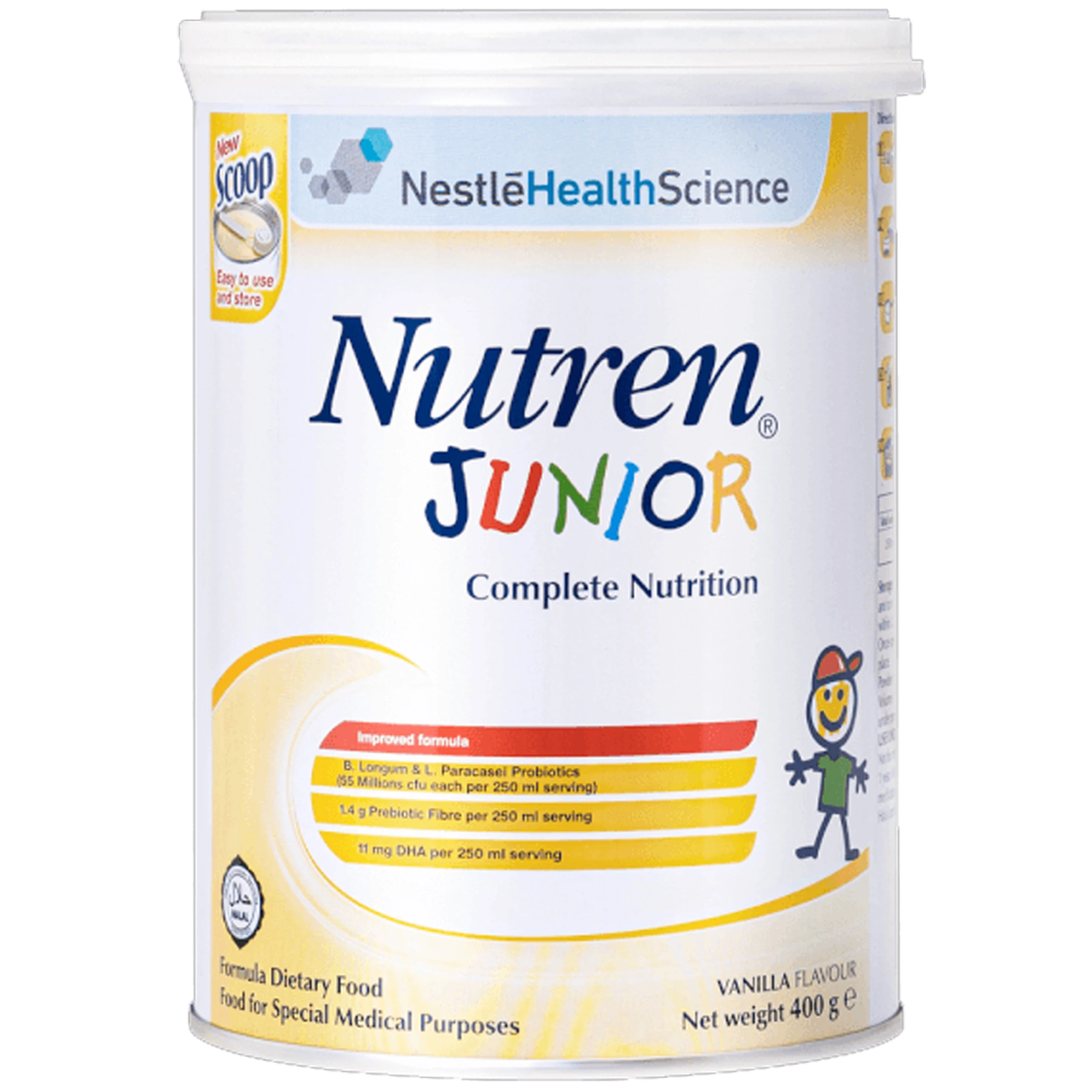 Sữa Nutren Junior Nestlé bổ sung Omega-3, chất xơ, kẽm (400g)