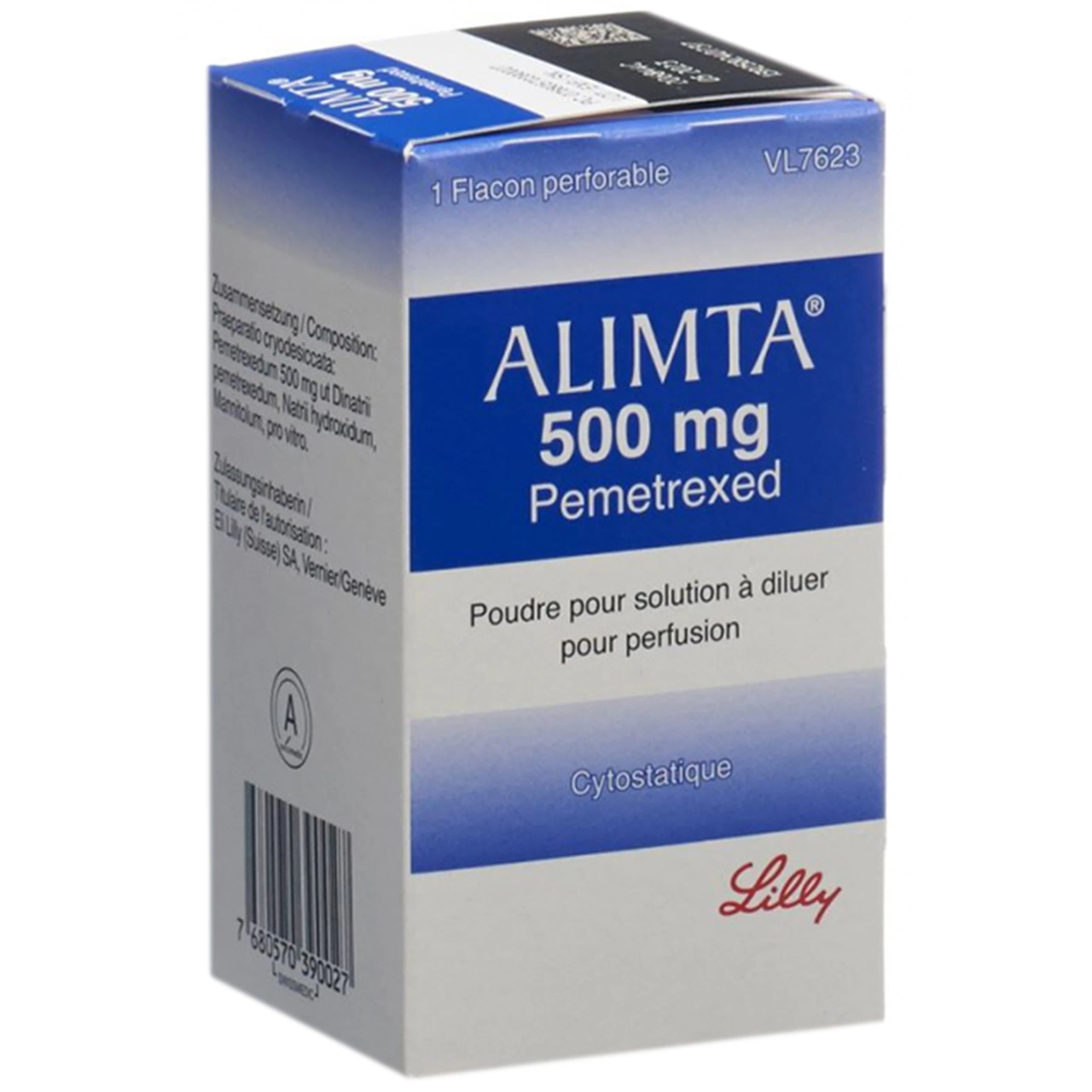 Thuốc Alimta 500mg Lilly để điều trị trường hợp u trung biểu mô màng phổi ác tính, ung thư phổi