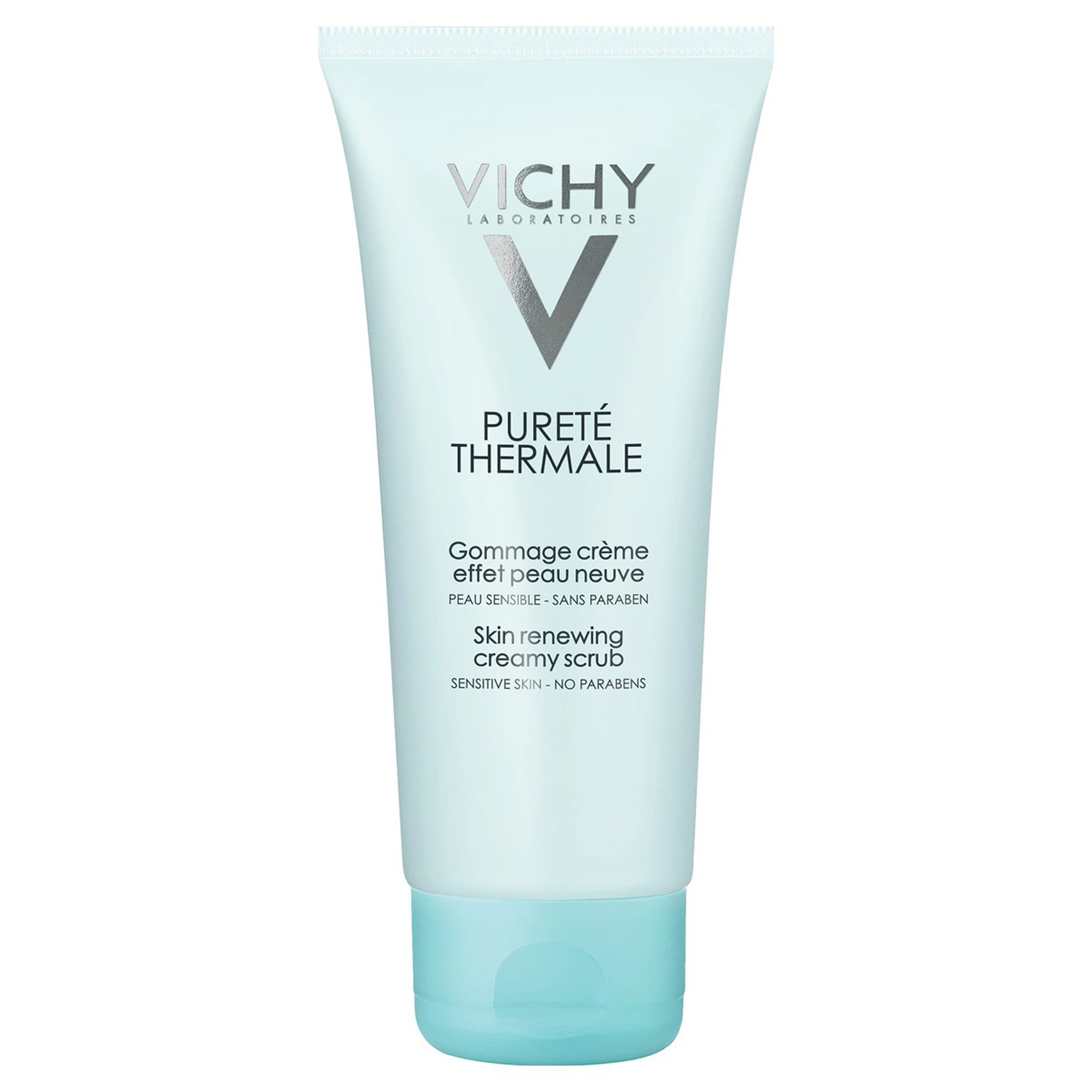 Gel tẩy tế bào chết Vichy Pureté Thermale Skin Renewing Creamy Scrub loại bỏ bụi bẩn, mụn cám, lớp sừng già (75ml)