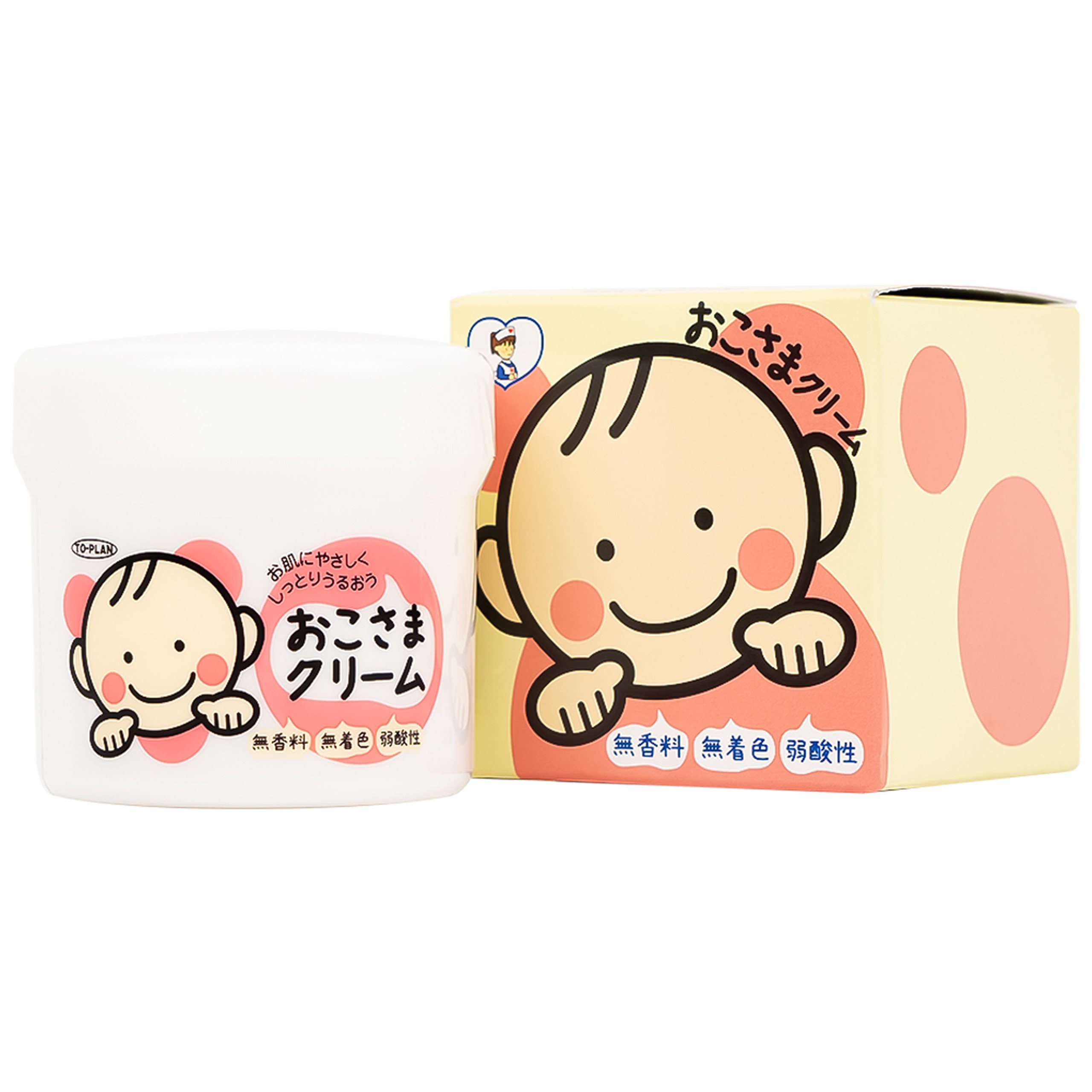 Kem bôi dưỡng ẩm To-Plan Okosama Cream giúp dưỡng ẩm và làm mềm mịn da (110g)