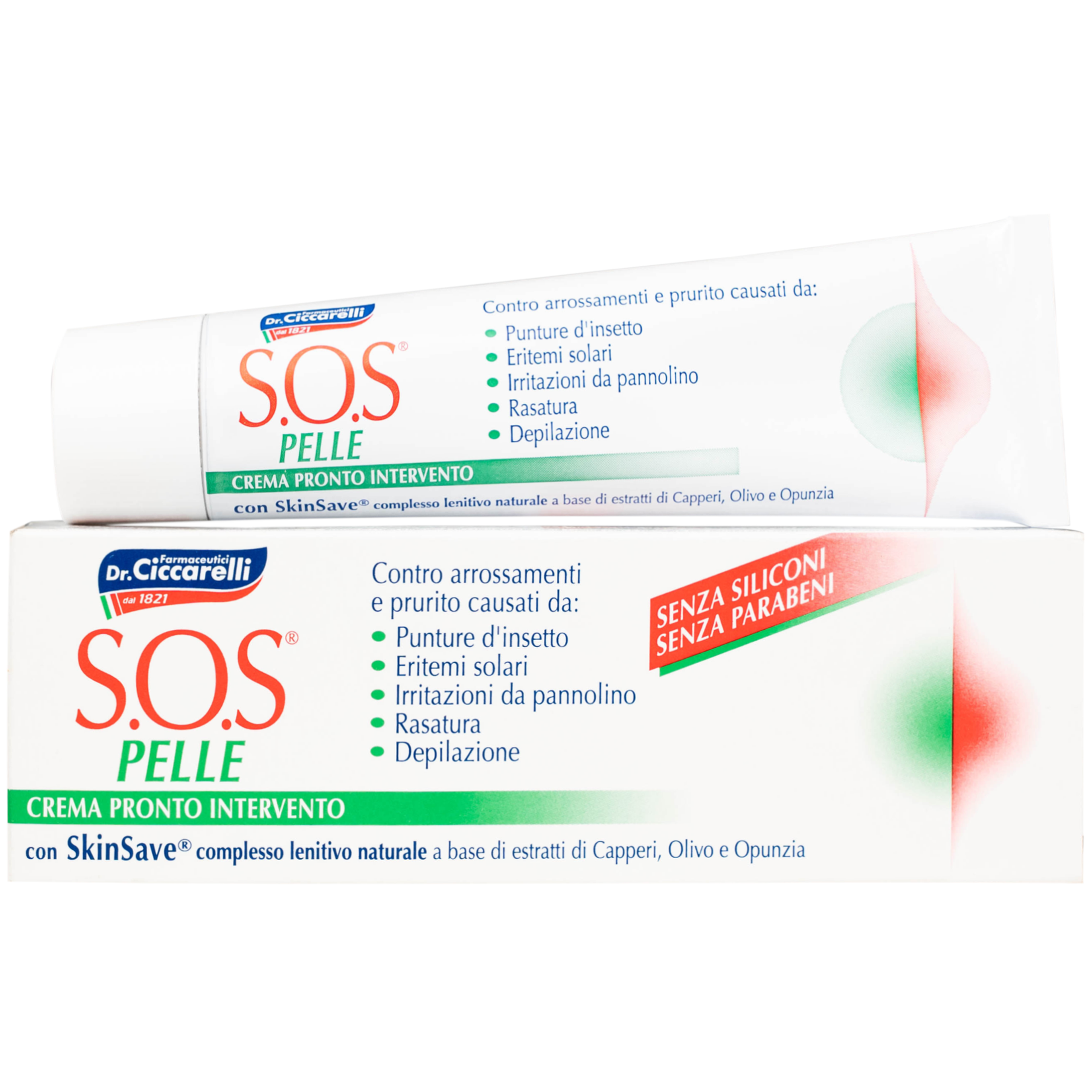 Kem bôi Dr.Ciccarelli S.O.S Pelle Skin Rescue Cream làm dịu và giảm kích ứng da (25ml)