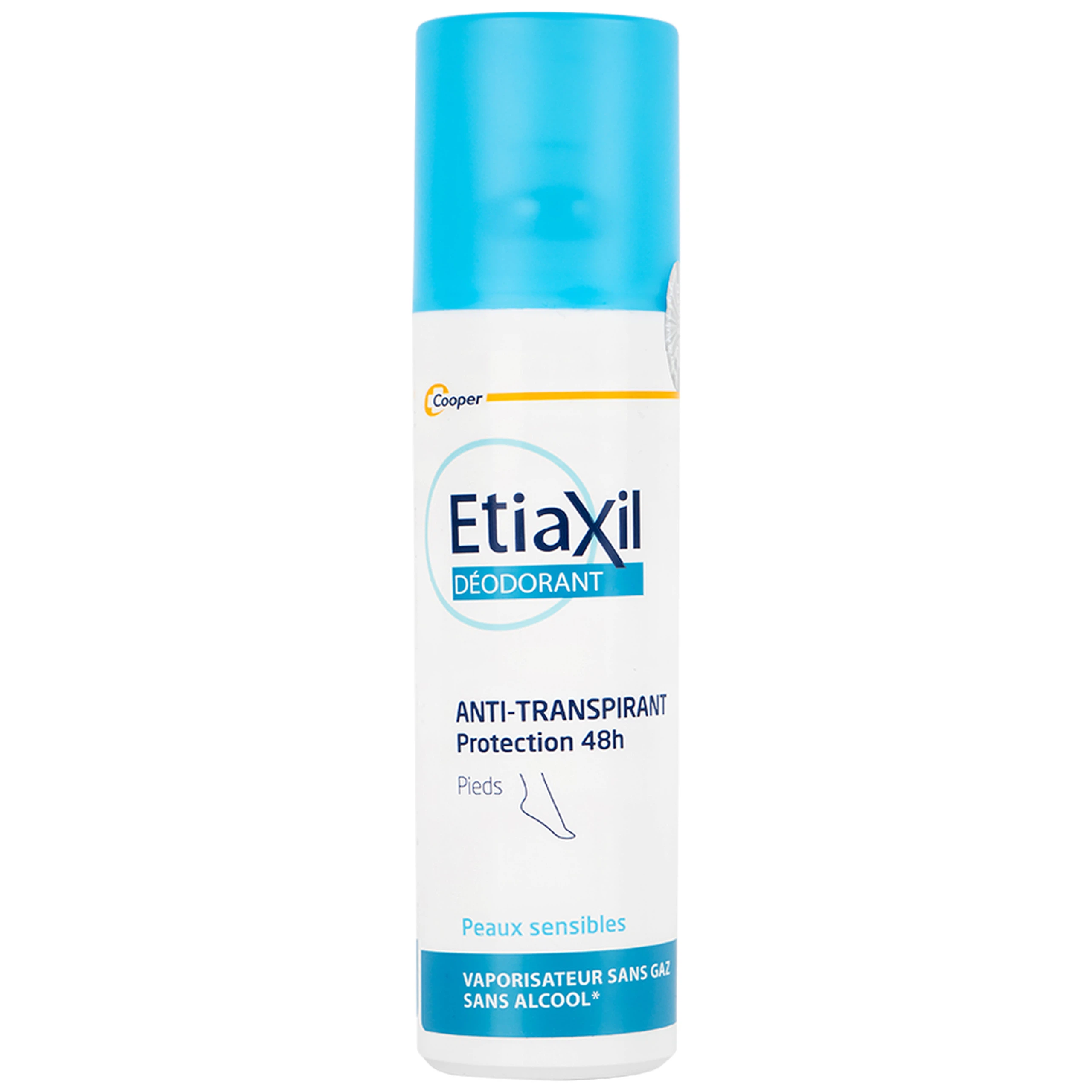 Khử mùi dạng xịt Etiaxil Déodorant Anti - Transpirant Protection 48h Pieds ngăn mùi hôi chân dành cho nam, nữ (100ml)