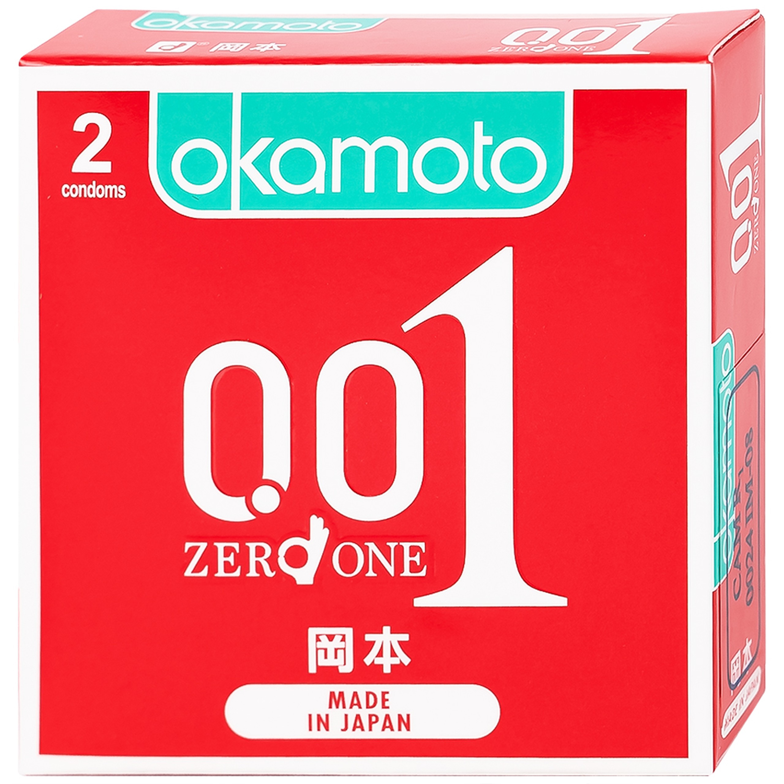 Bao cao su Okamoto 0.01 PU phòng tránh thai, ngăn ngừa HIV và các bệnh lây qua đường tình dục (2 cái)