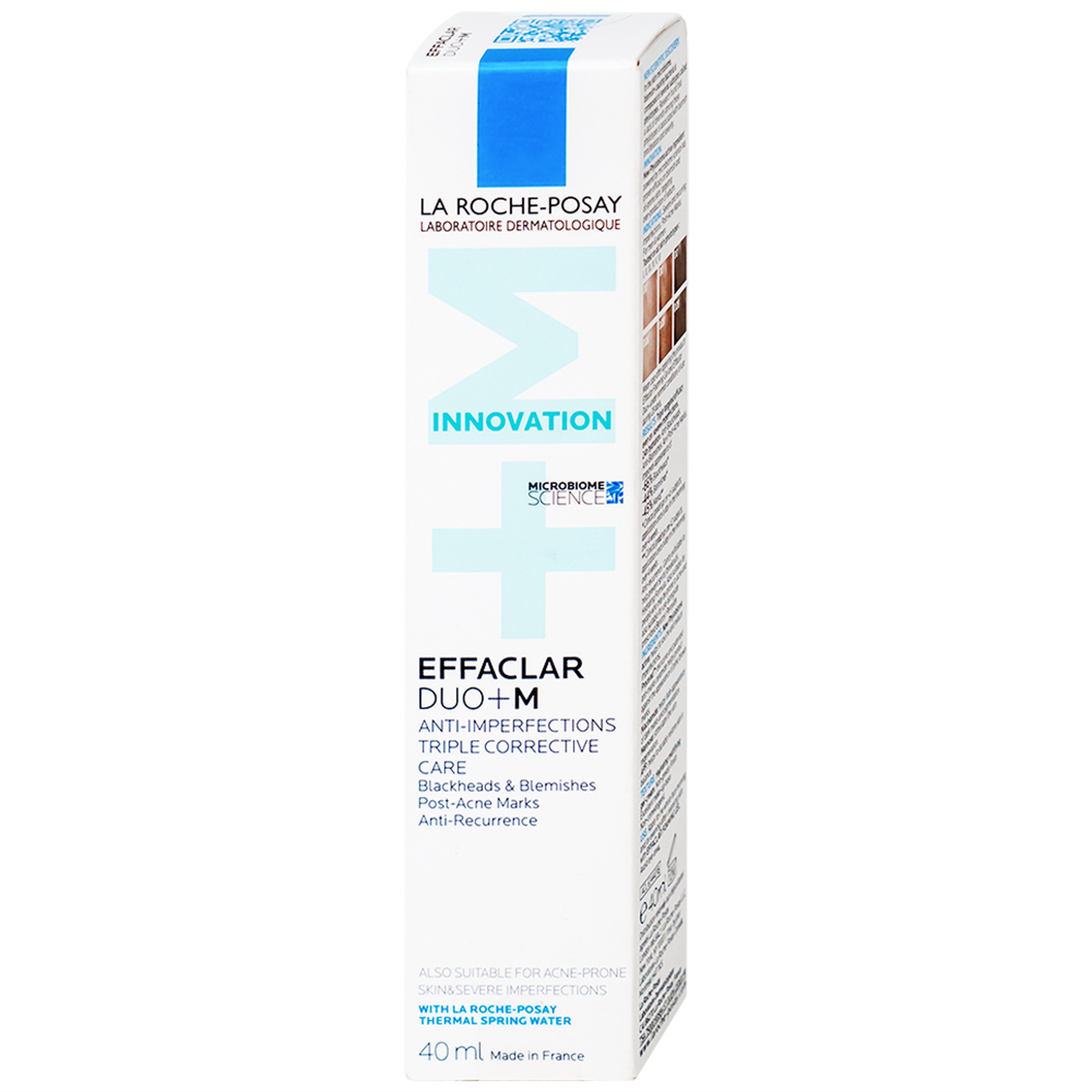 Kem dưỡng da La Roche-Posay Effaclar Duo (+) hỗ trợ giảm viêm và giảm mụn đỏ tấy trong vòng 12 giờ (40ml)