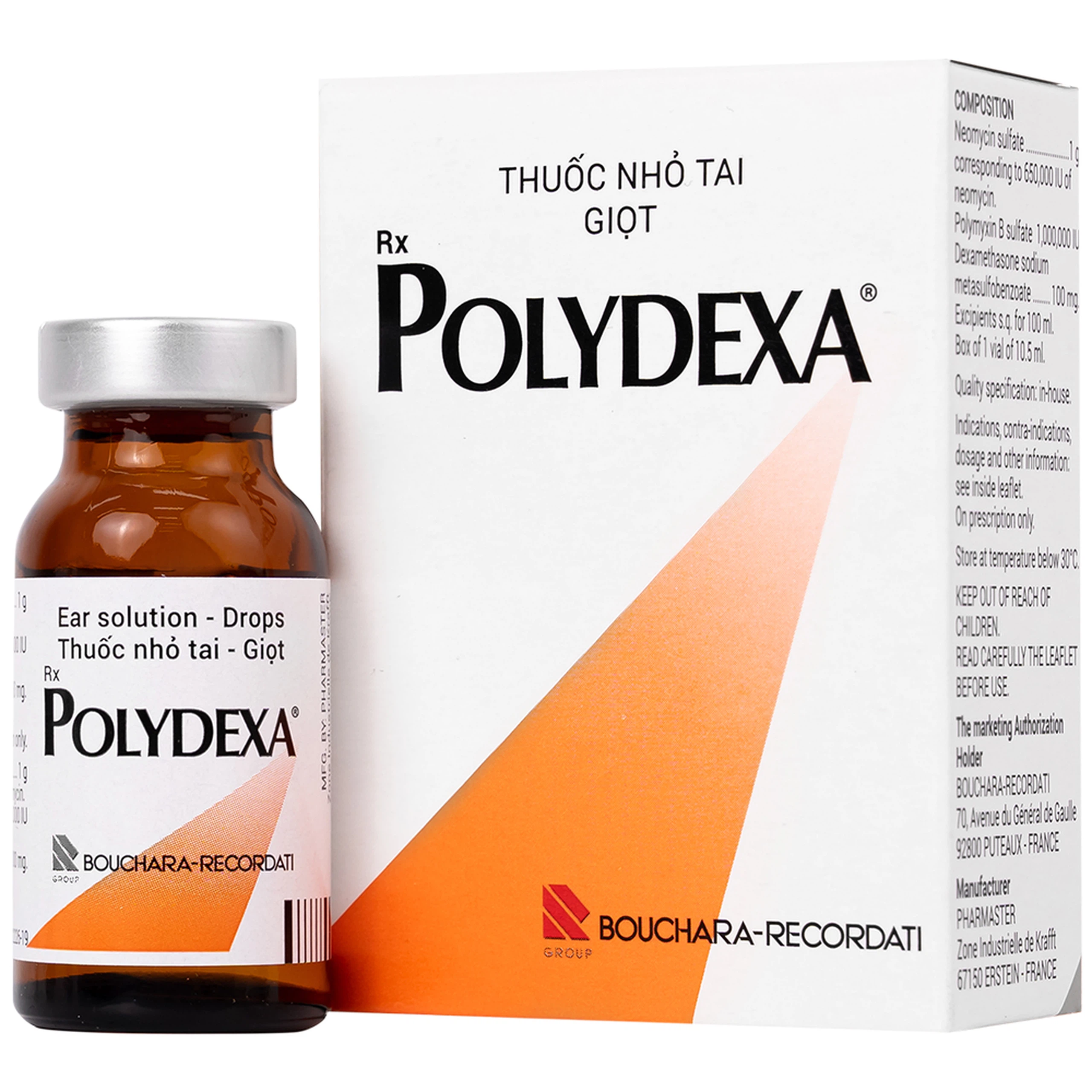 Thuốc Polydexa Bouchara điều trị viêm tai ngoài (10.5ml)
