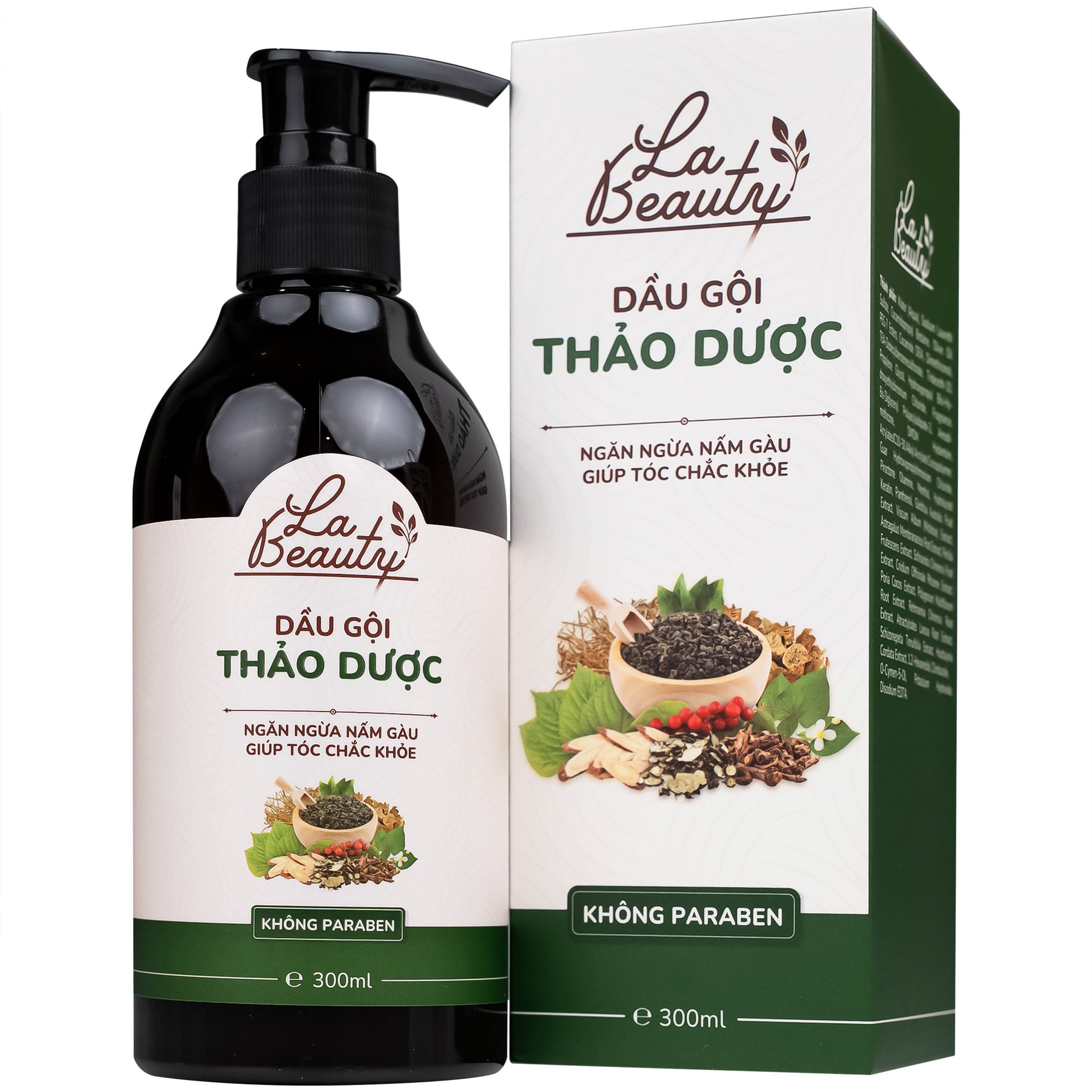 Dầu gội thảo dược La Beauty dưỡng tóc suôn mượt, phục hồi tóc chuyên sâu (300ml)
