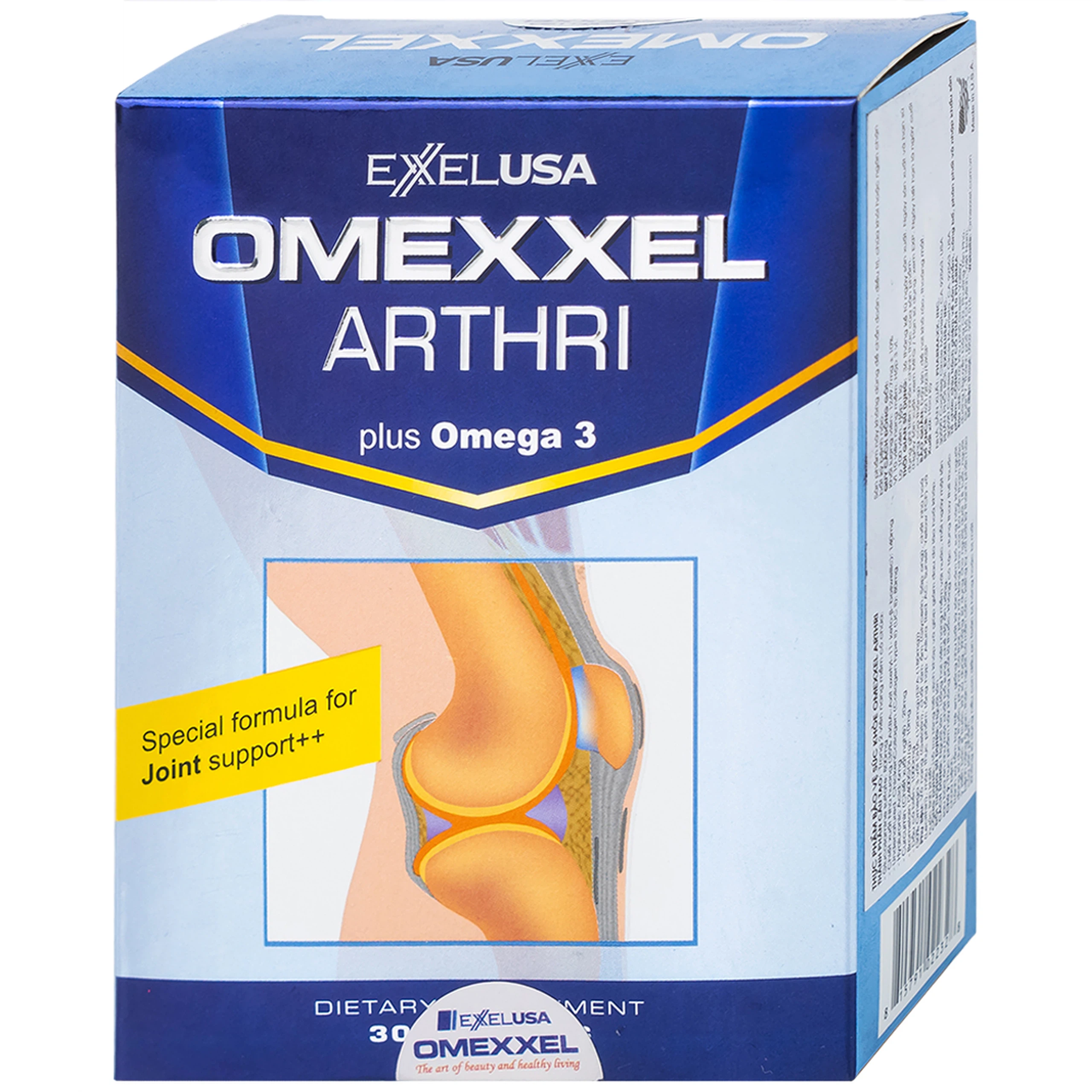Viên nang mềm Omexxel Arthri hỗ trợ tăng tiết dịch khớp, giảm đau do lão hóa khớp (3 vỉ x 10 viên)