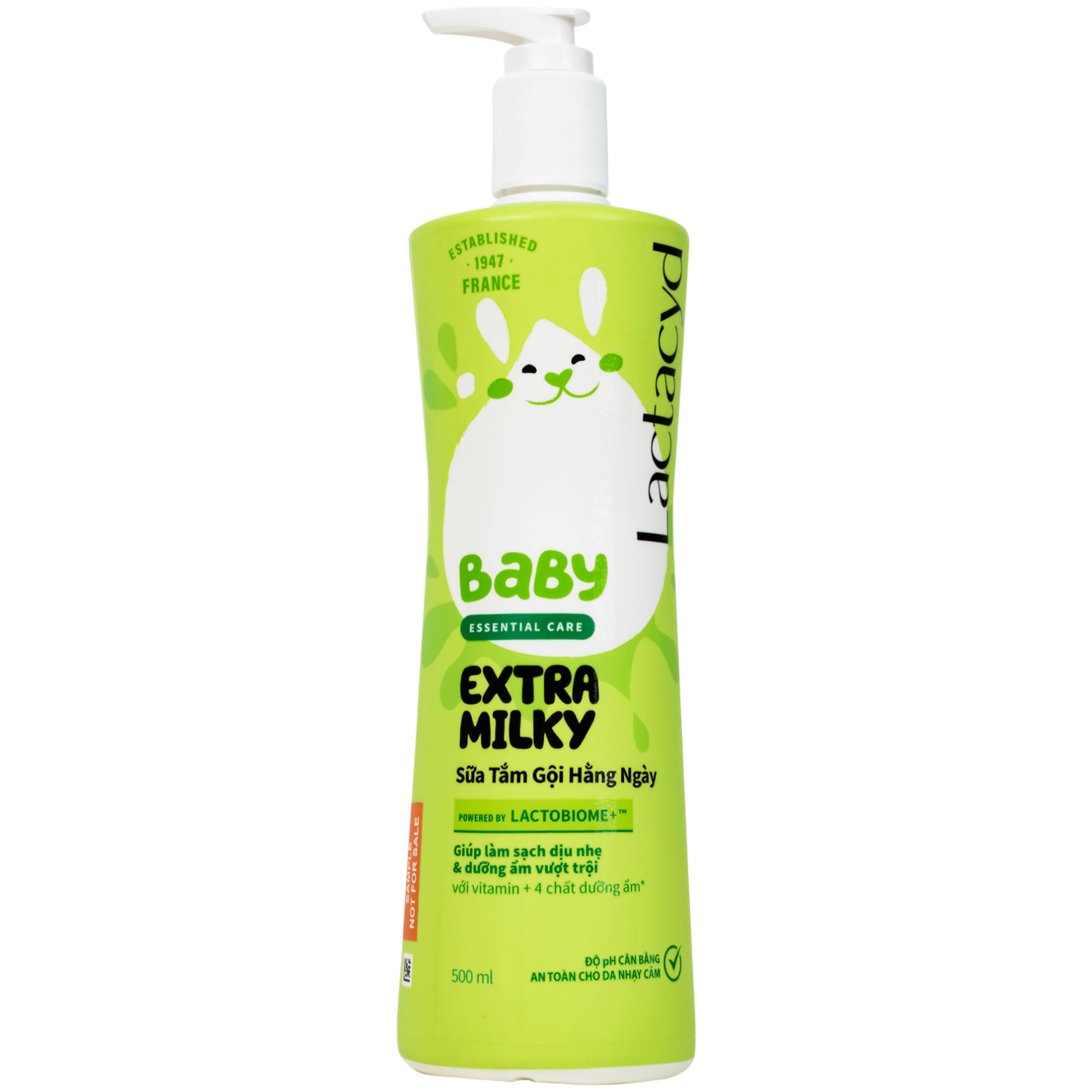 Sữa tắm gội cho bé Lactacyd Milky Baby Sanofi bảo vệ và nuôi dưỡng da (500ml)
