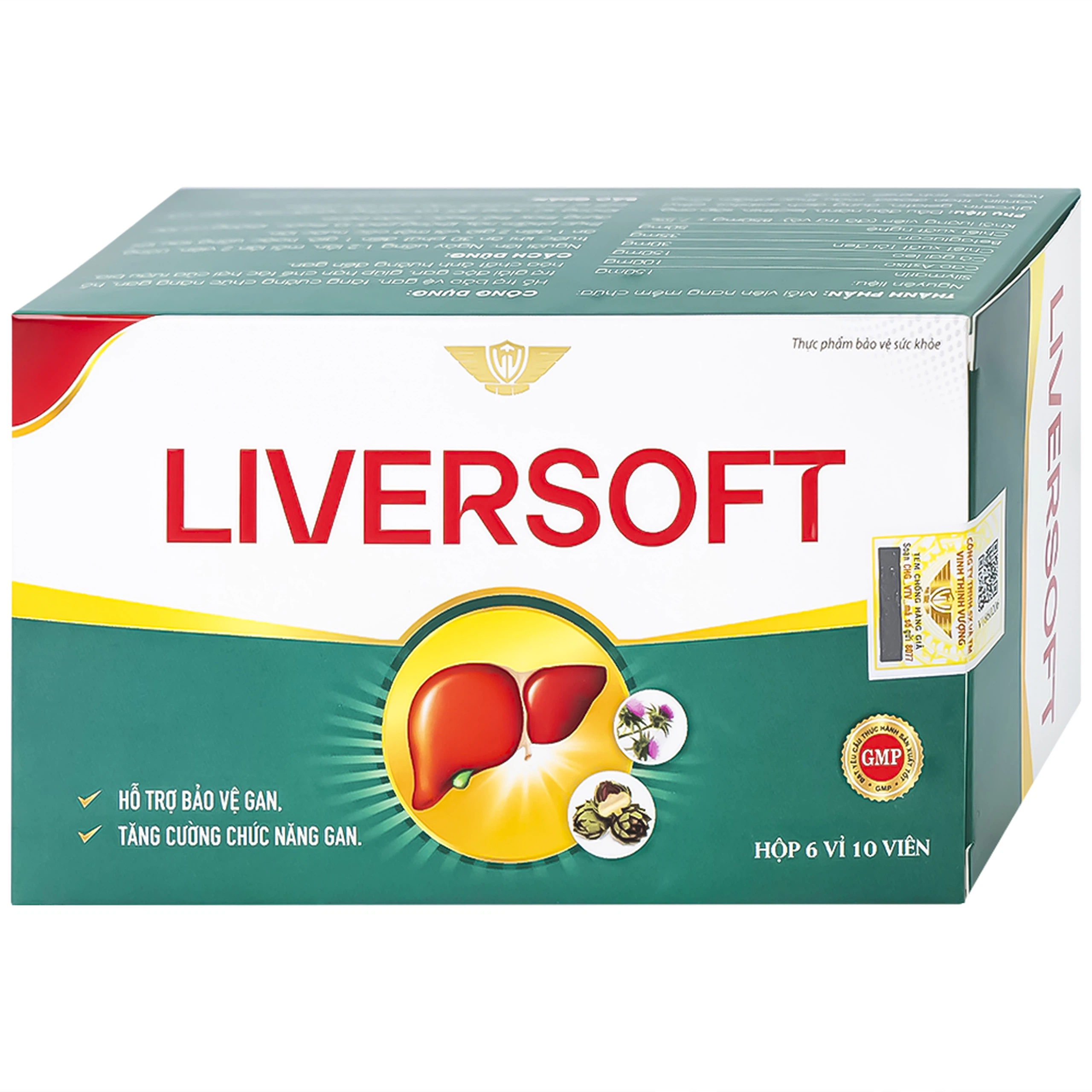 Viên uống Liversoft hỗ trợ bảo vệ gan, tăng cường chức năng gan (6 vỉ x 10 viên)