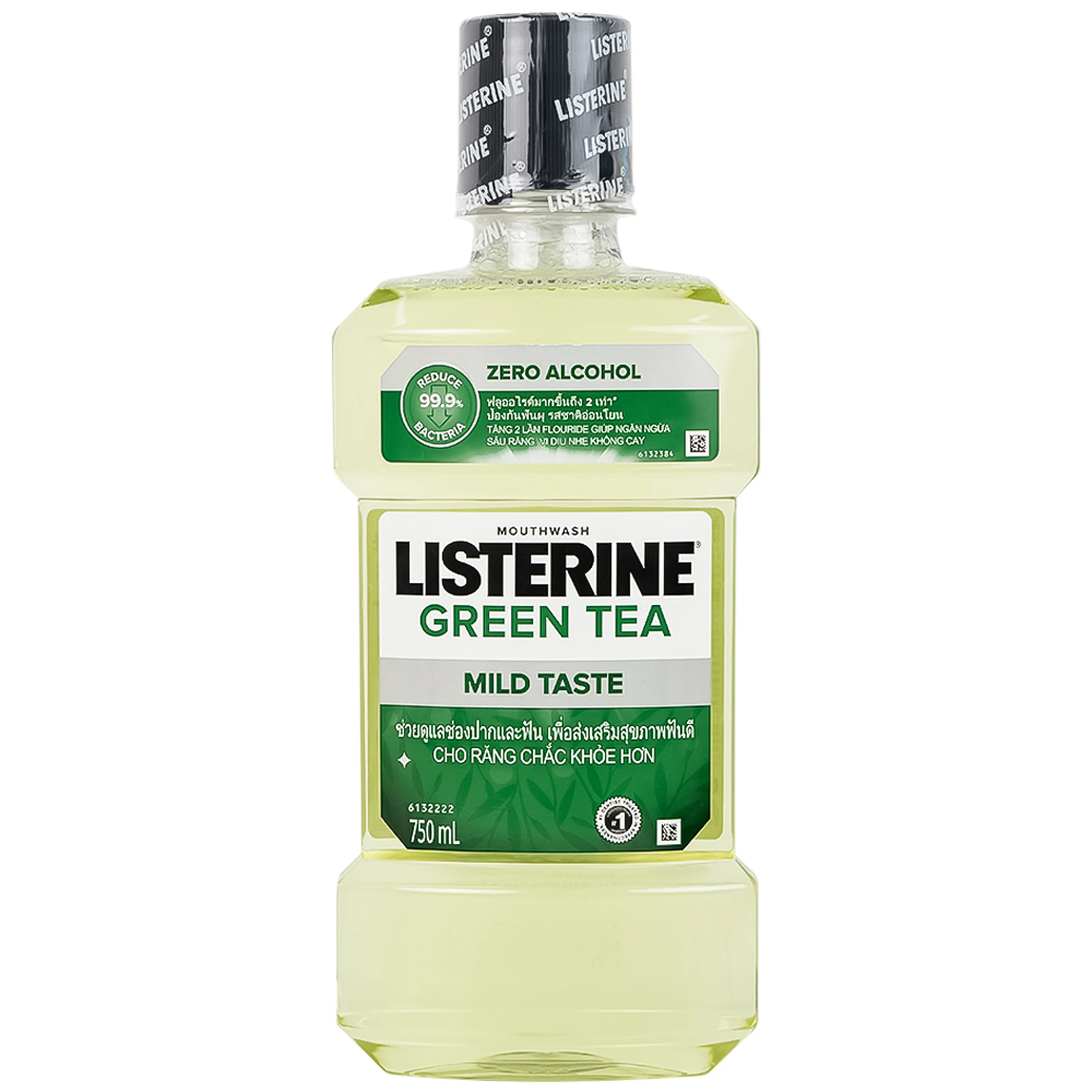 Nước súc miệng Listerine Green Tea bảo vệ răng miệng suốt 24 giờ (750ml)