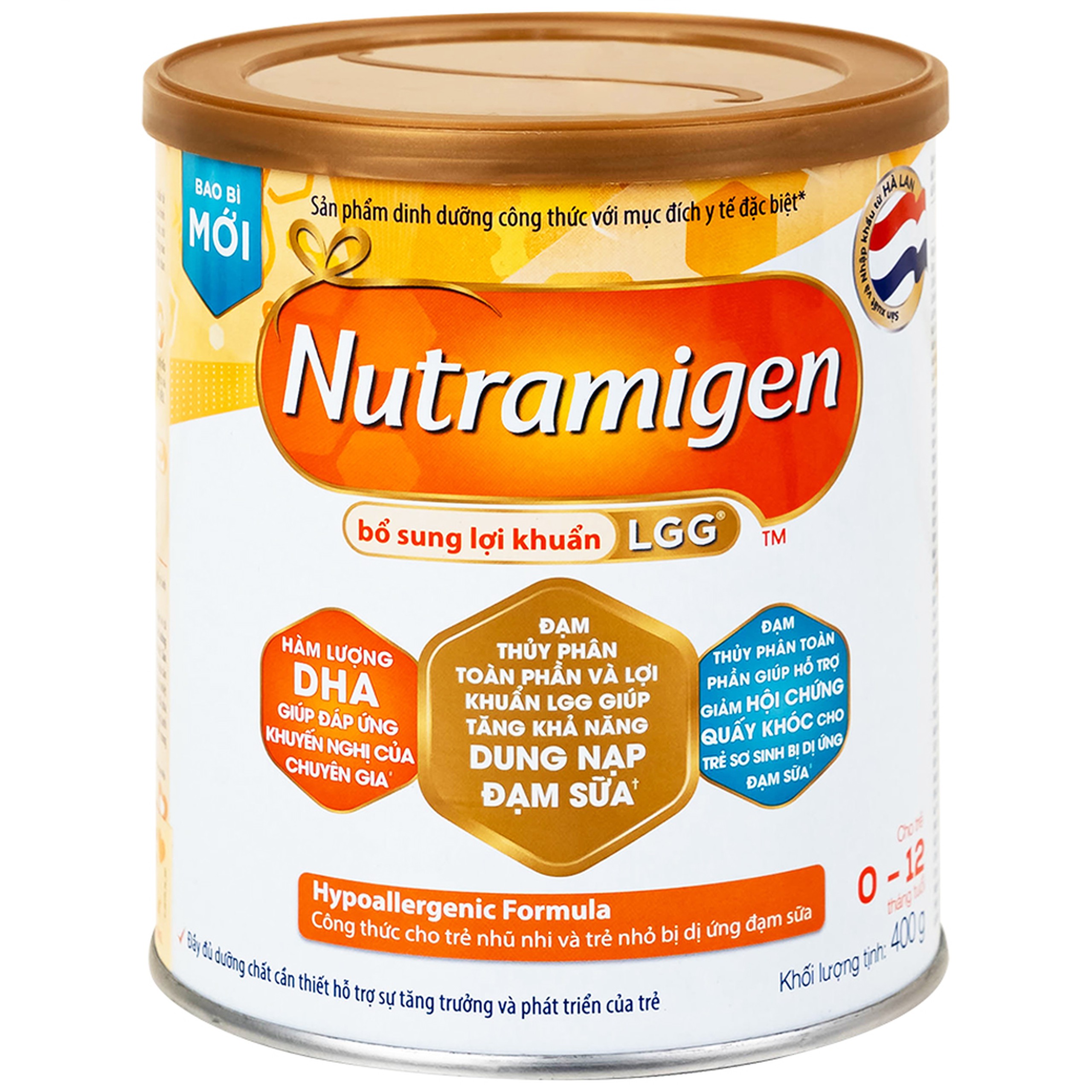 Sữa Nutramigen A+ LGG Mead Johnson bổ sung dinh dưỡng cho trẻ dị ứng với đạm sữa (400g)