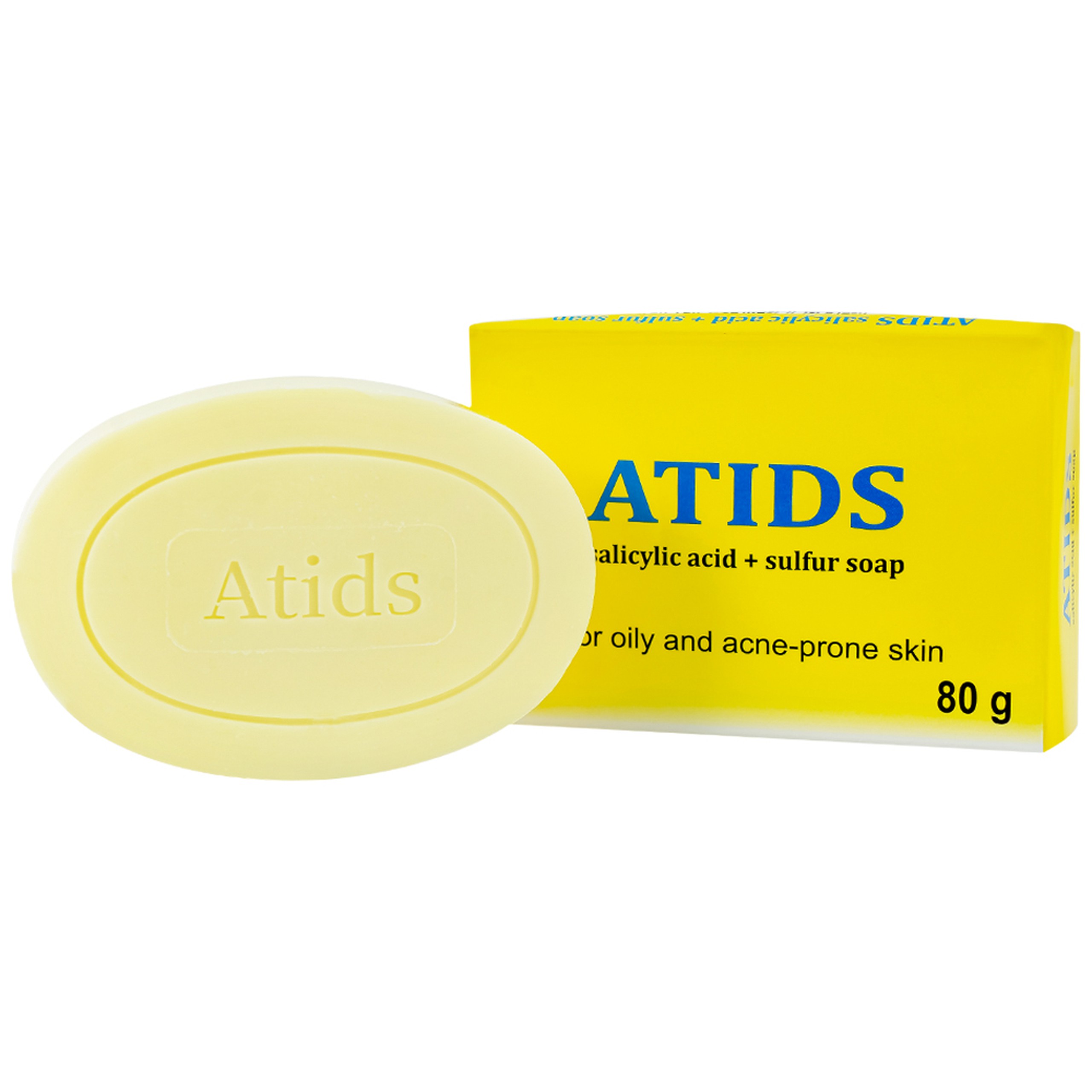 Xà phòng tắm Atids Salicylic Acid 2% + Sulfur giảm mụn lưng (80g)