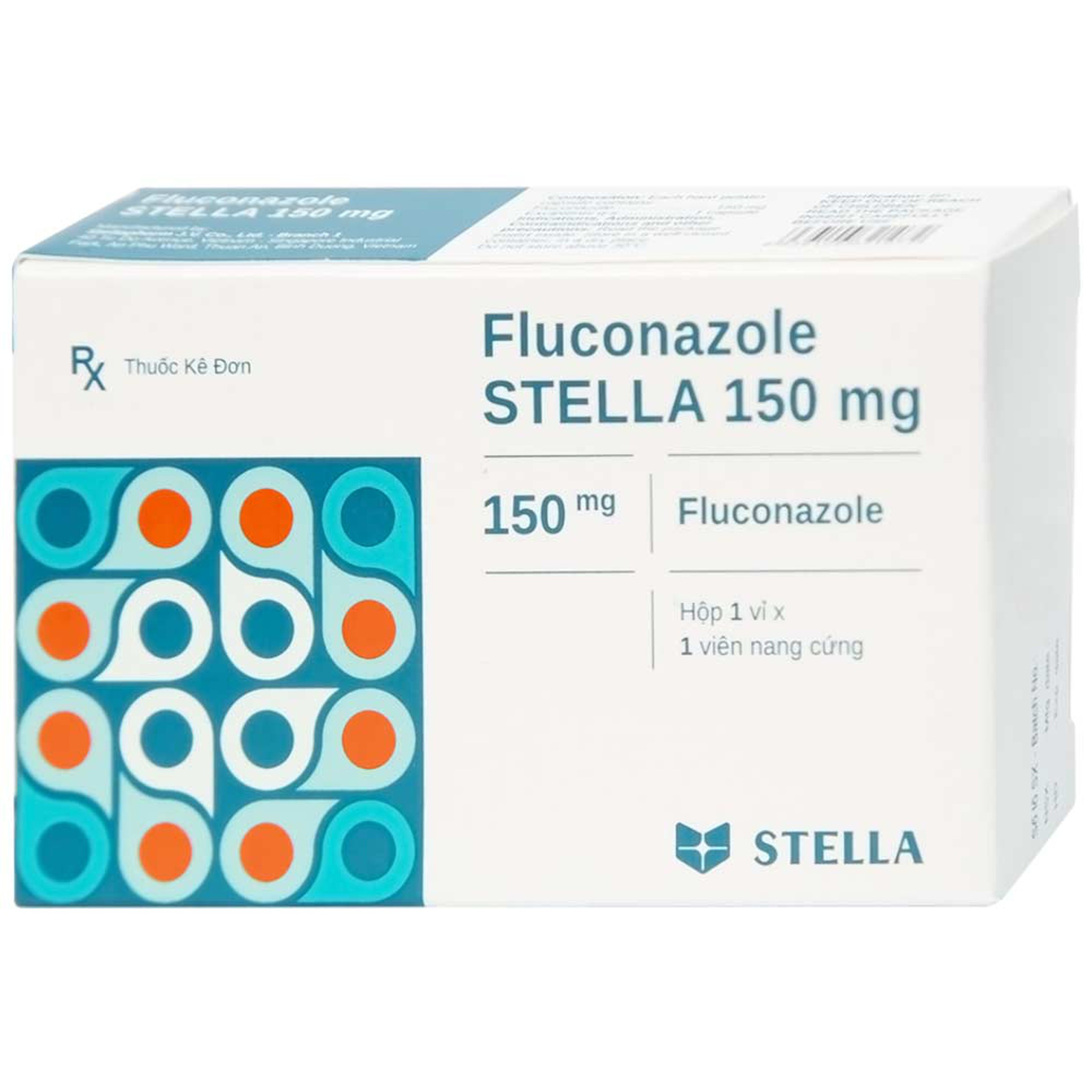 Thuốc Fluconazole Stella 150mg điều trị nhiễm nấm (1 vỉ x 1 viên)