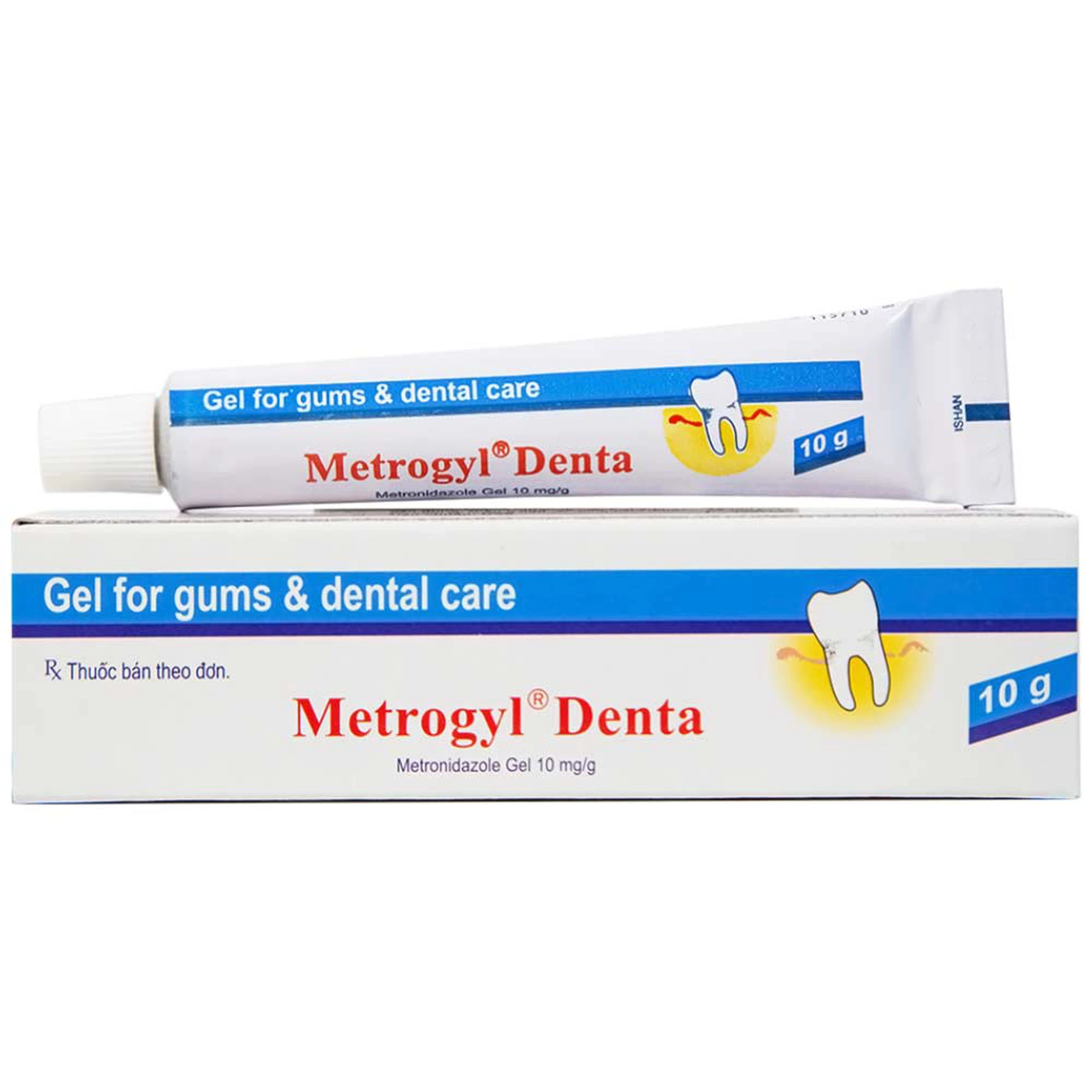 Gel bôi nha khoa Metrogyl Denta Unique Pharma điều trị các bệnh nha chu mãn tính (10g)
