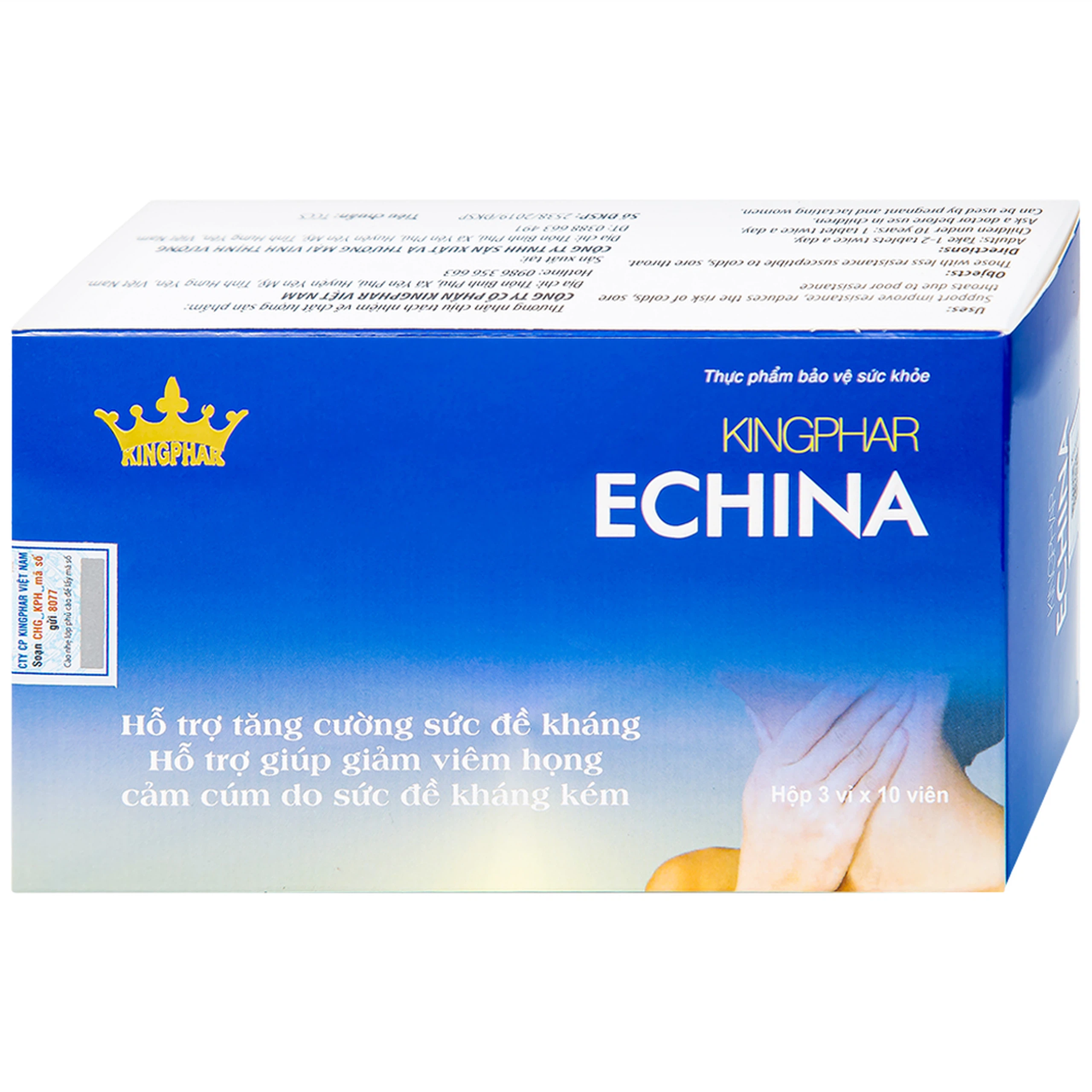 Viên uống Echina Kingphar hỗ trợ tăng cường sức đề kháng (30 viên)