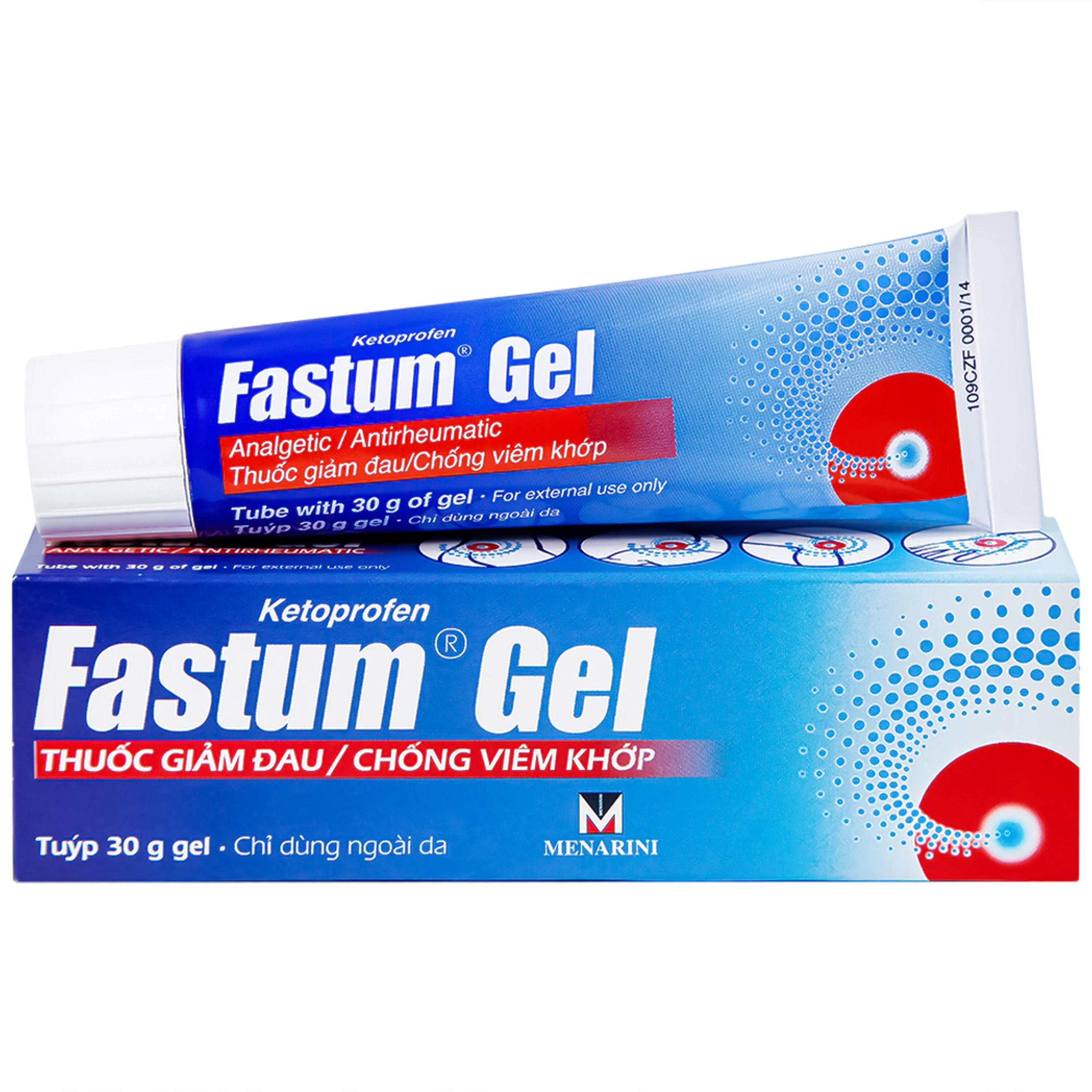 Gel Fastum Menarini giảm đau và kháng viêm cơ xương khớp (30g)