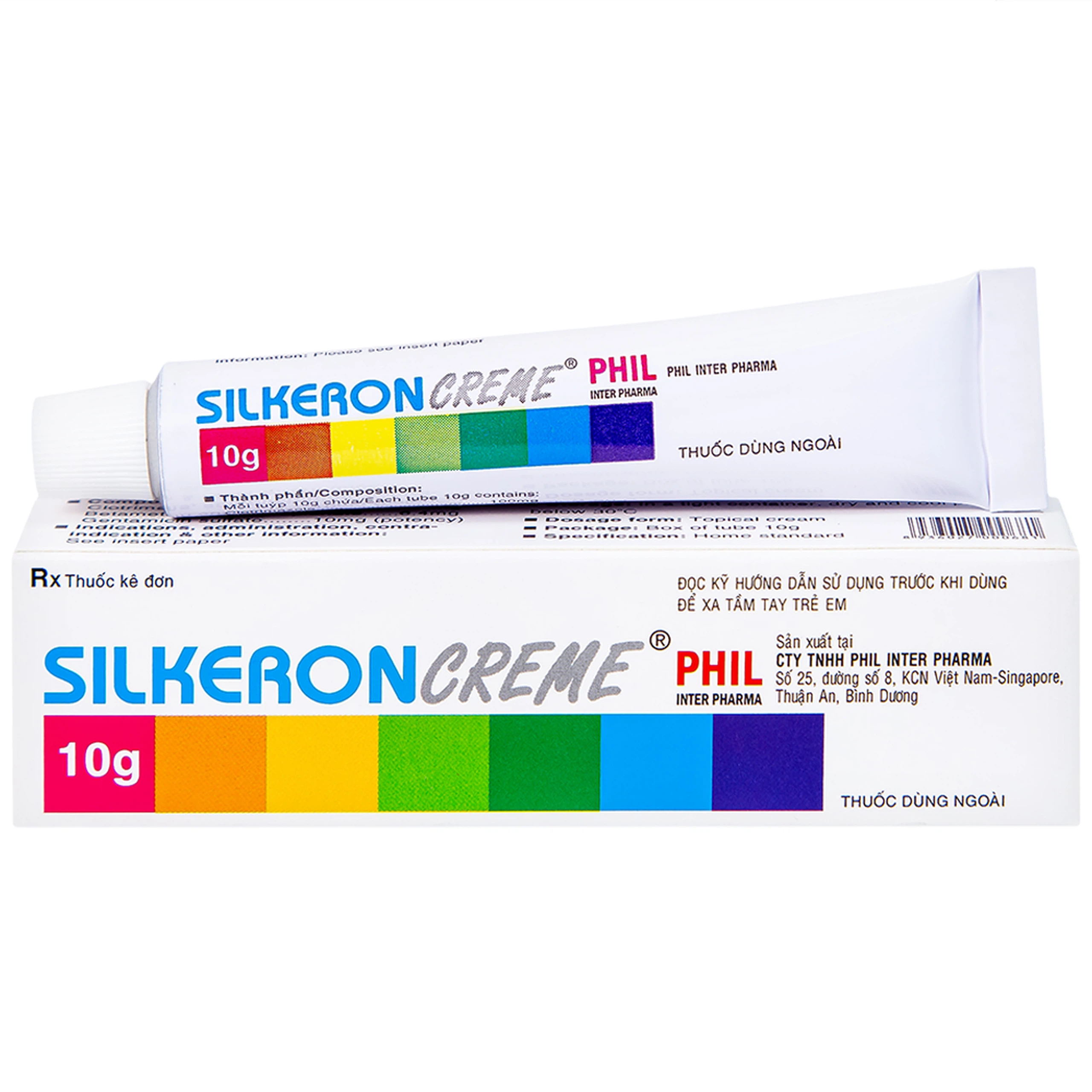 Kem bôi ngoài da Silkeron Creme Phil giảm triệu chứng viêm da (10g)