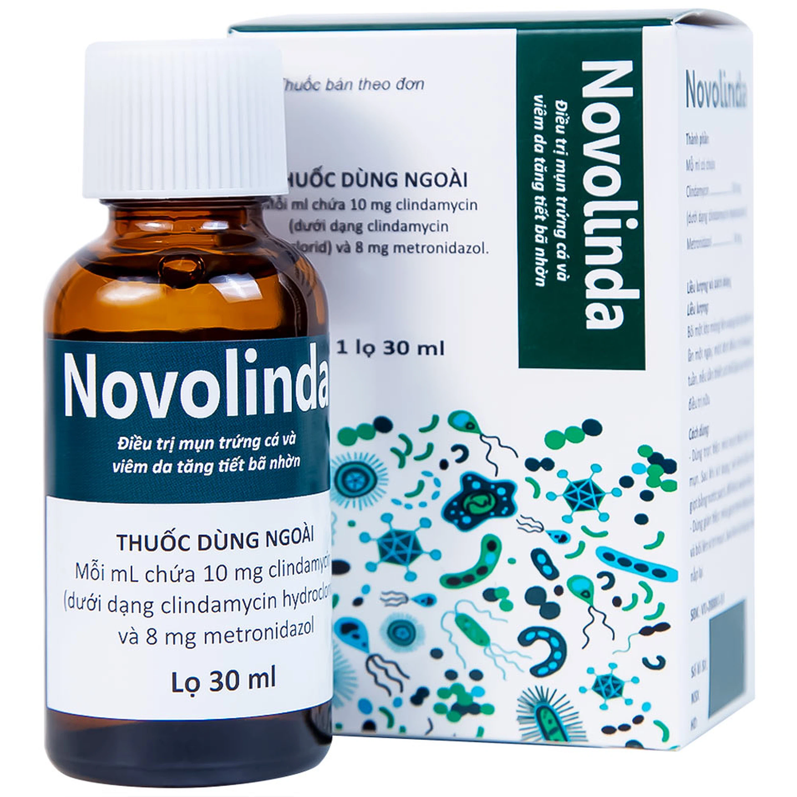 Dung dịch Novolinda CPC1 Hà Nội điều trị bệnh trứng cá, viêm nang lông (30ml)