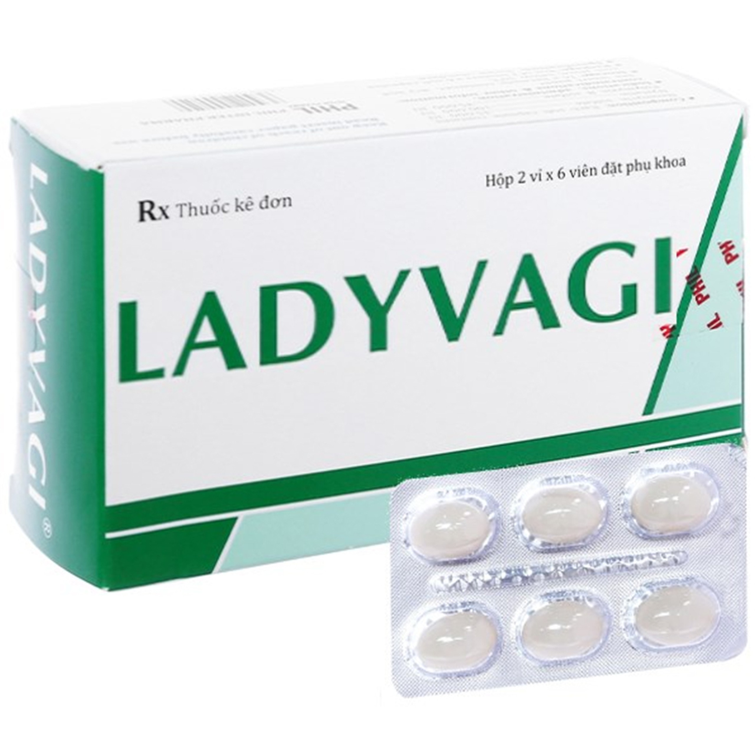 Viên đặt âm đạo Ladyvagi Phil Inter điều trị tại chỗ viêm âm đạo (2 vỉ x 6 viên)