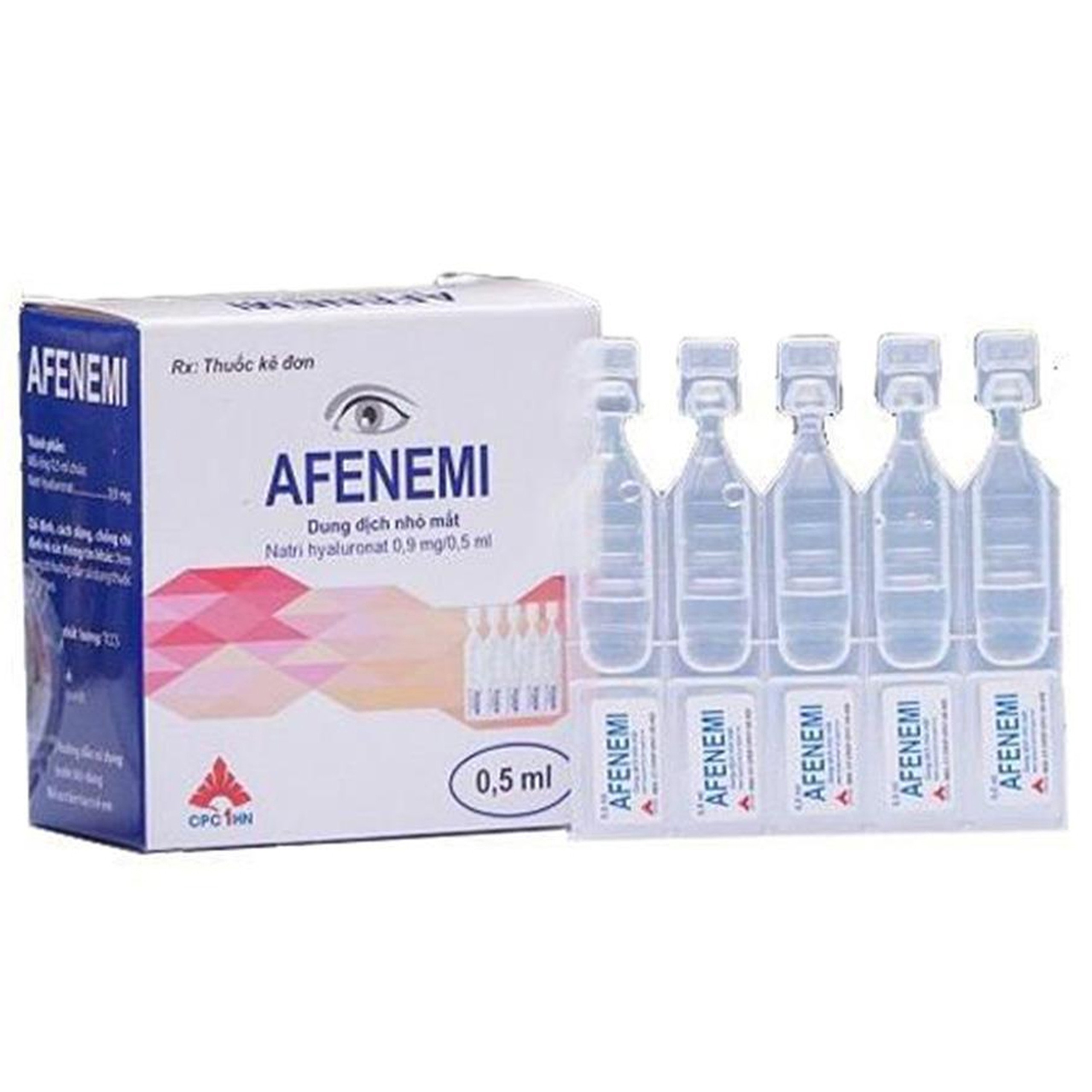 Thuốc Afenemi 0,9mg/0,5ml CPC1HN điều trị khô mắt, viêm giác mạc nông