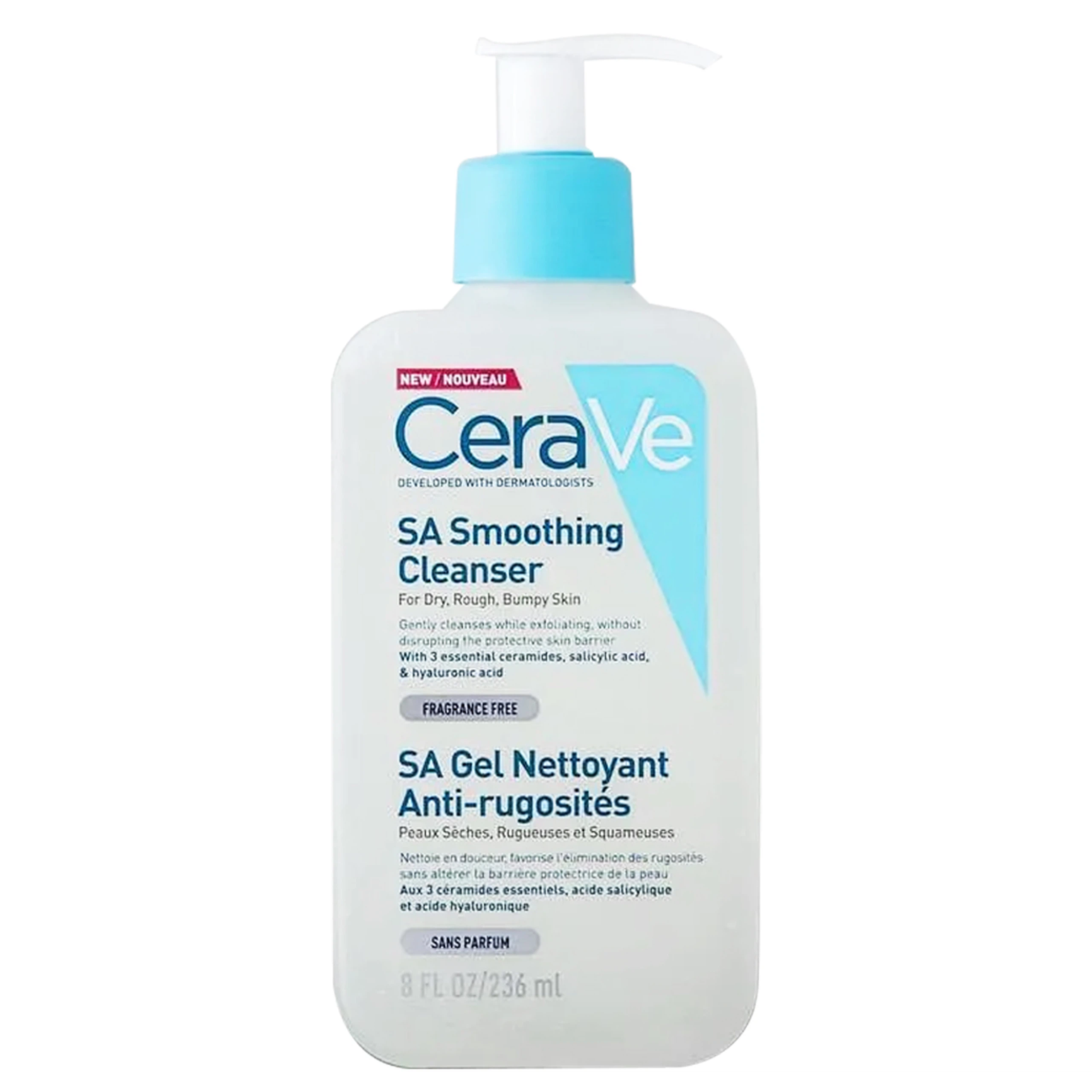 Sữa rửa mặt CeraVe SA Smoothing Cleanser dịu nhẹ dành cho da nhạy cảm (236ml)