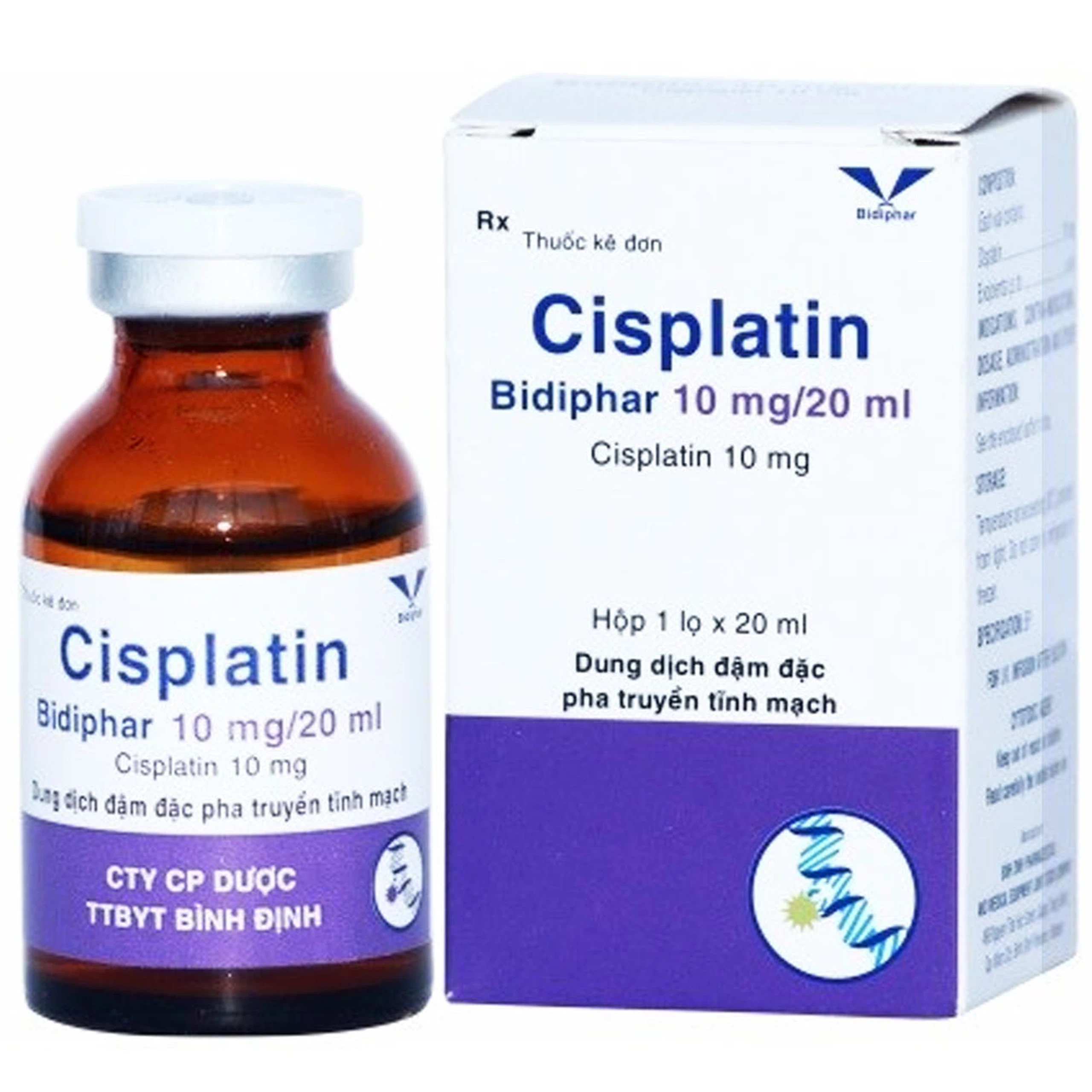 Thuốc Cisplatin 10mg Bidiphar điều trị ung thư (20ml)