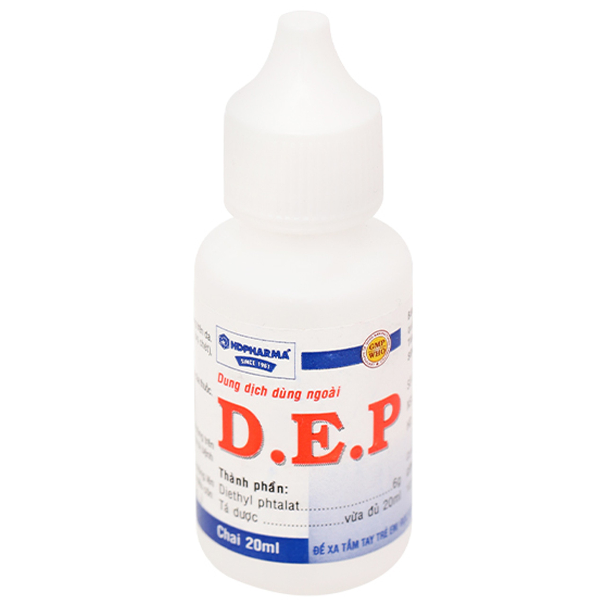 Dung dịch D.E.P 20ml HDpharma điều trị ghẻ và một số ký sinh trùng trên da