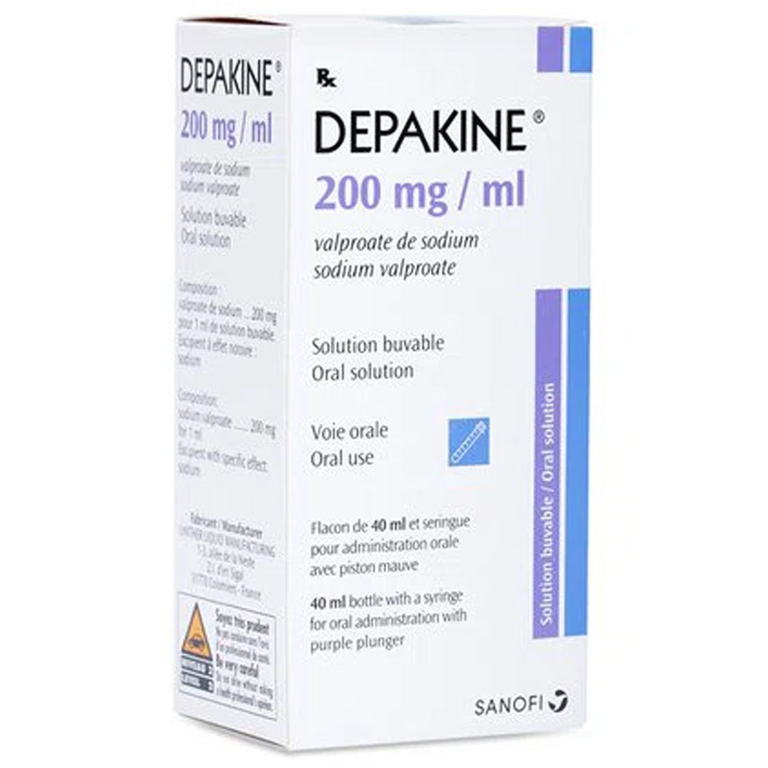 Dung dịch Depakine 200mg/ml Sanofi điều trị động kinh (40ml)