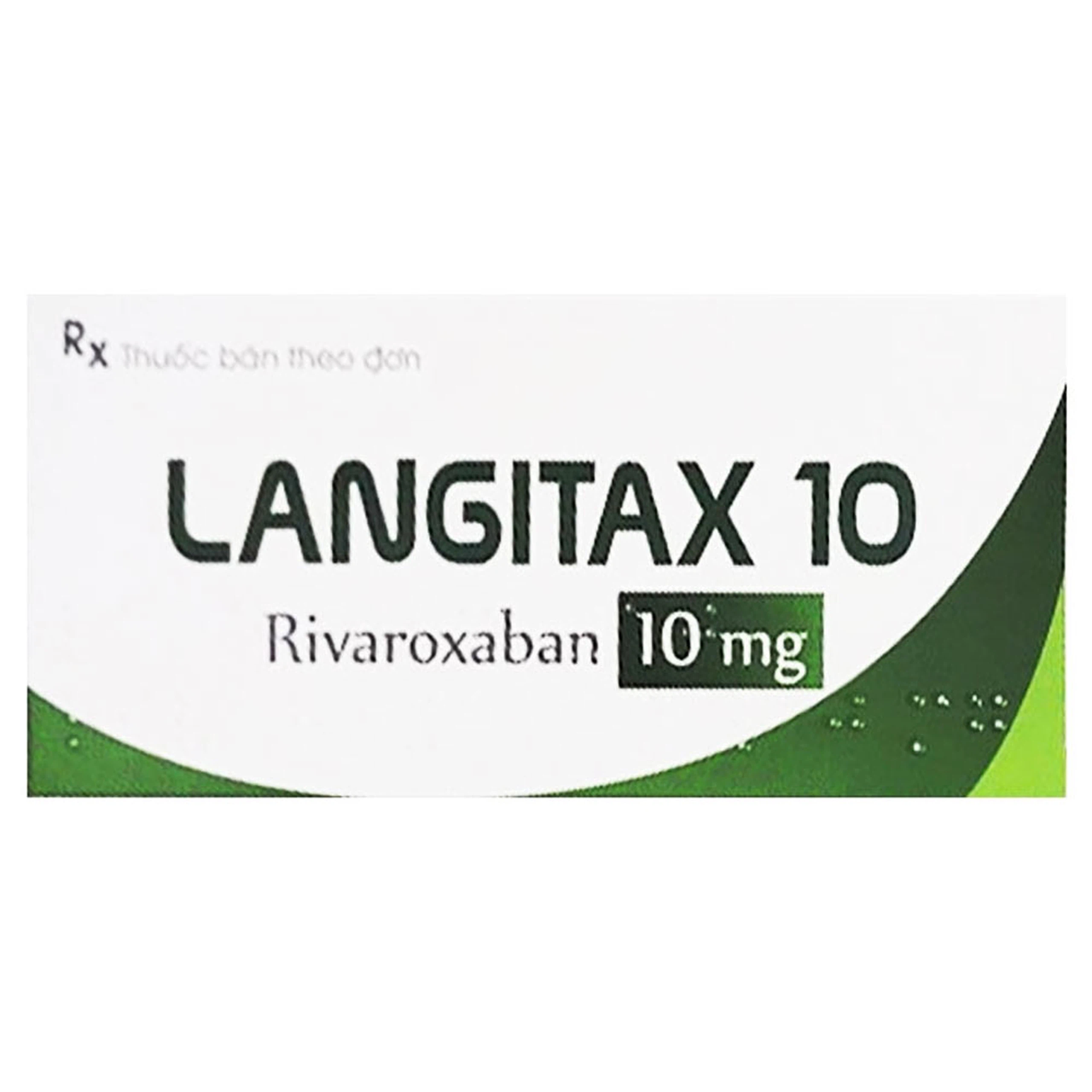 Thuốc Langitax 10mg Usarichpharm phòng ngừa huyết khối tắc tĩnh mạch (2 vỉ x 7 viên)