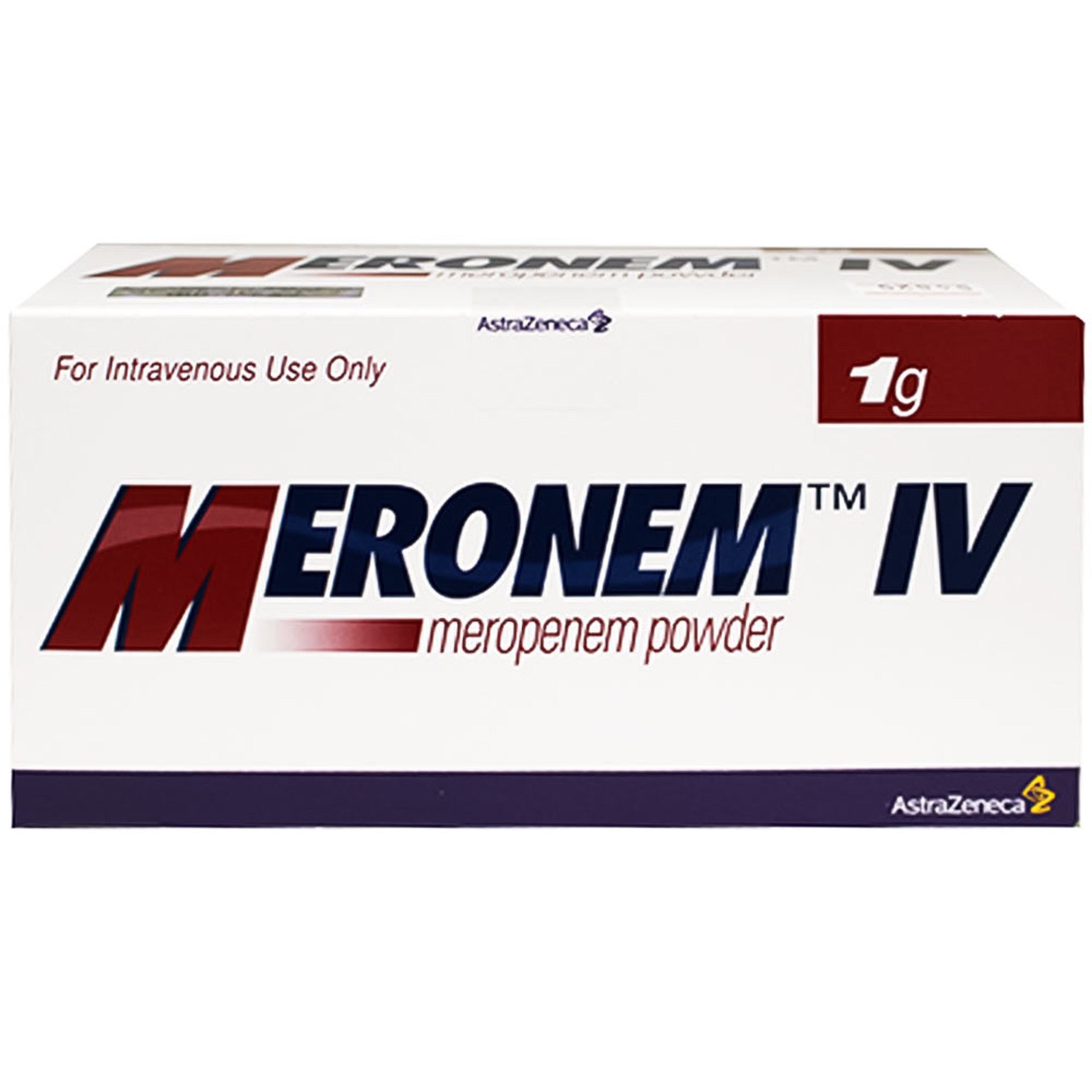Bột pha tiêm Meronem 1g AstraZeneca điều trị nhiễm khuẩn (10 lọ) 