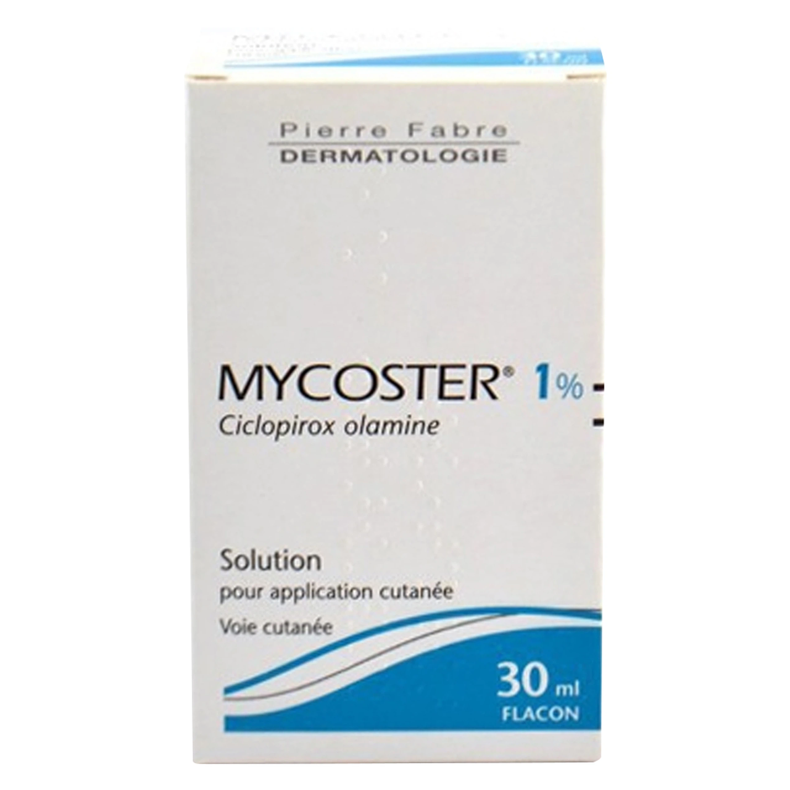 Dung dịch bôi da Mycoster Solution 1% Pierre Fabre điều trị nấm Candida, lang ben, nấm móng (30ml)