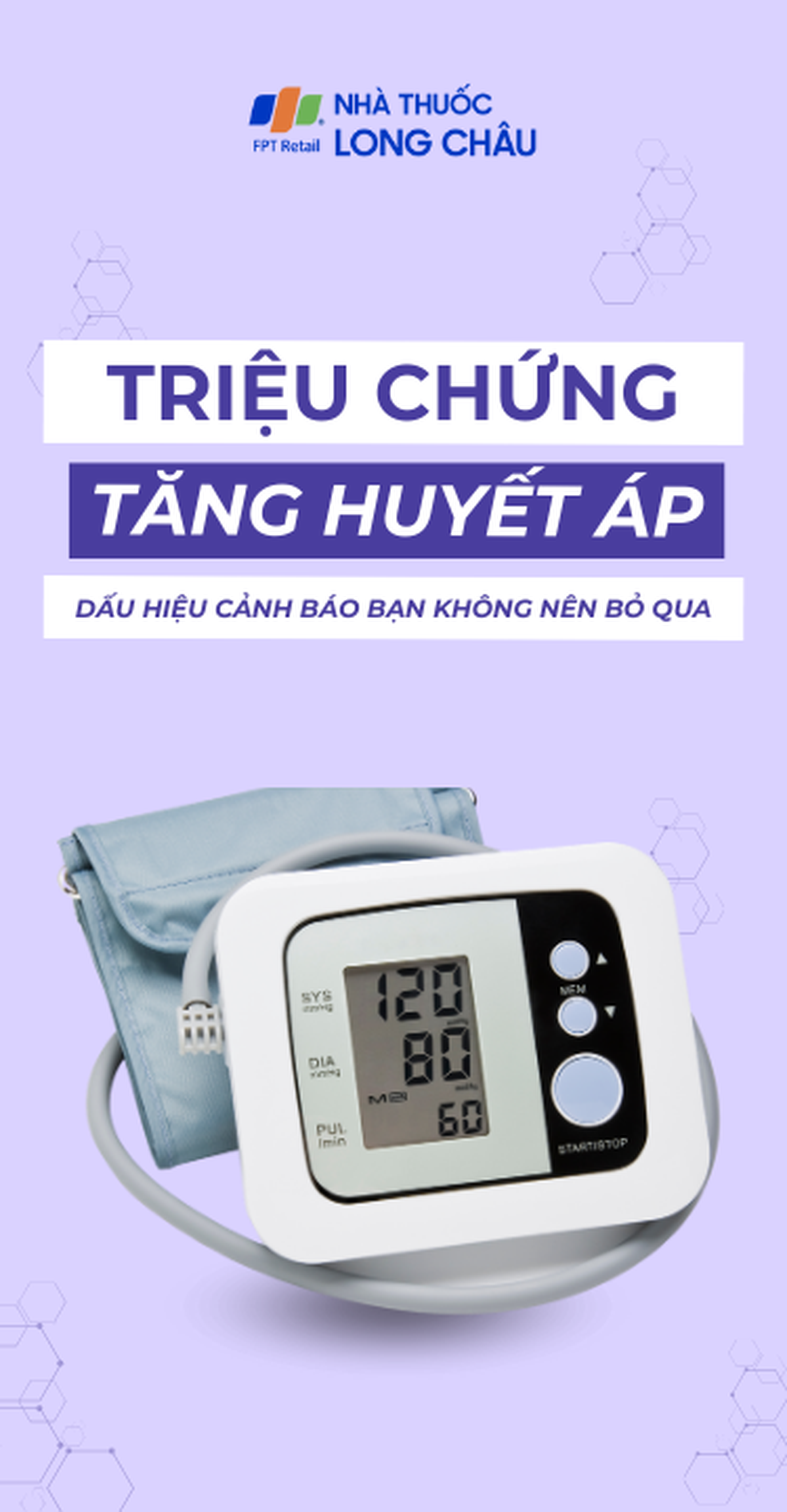 Nhận biết các triệu chứng điển hình của tăng huyết áp​ 
