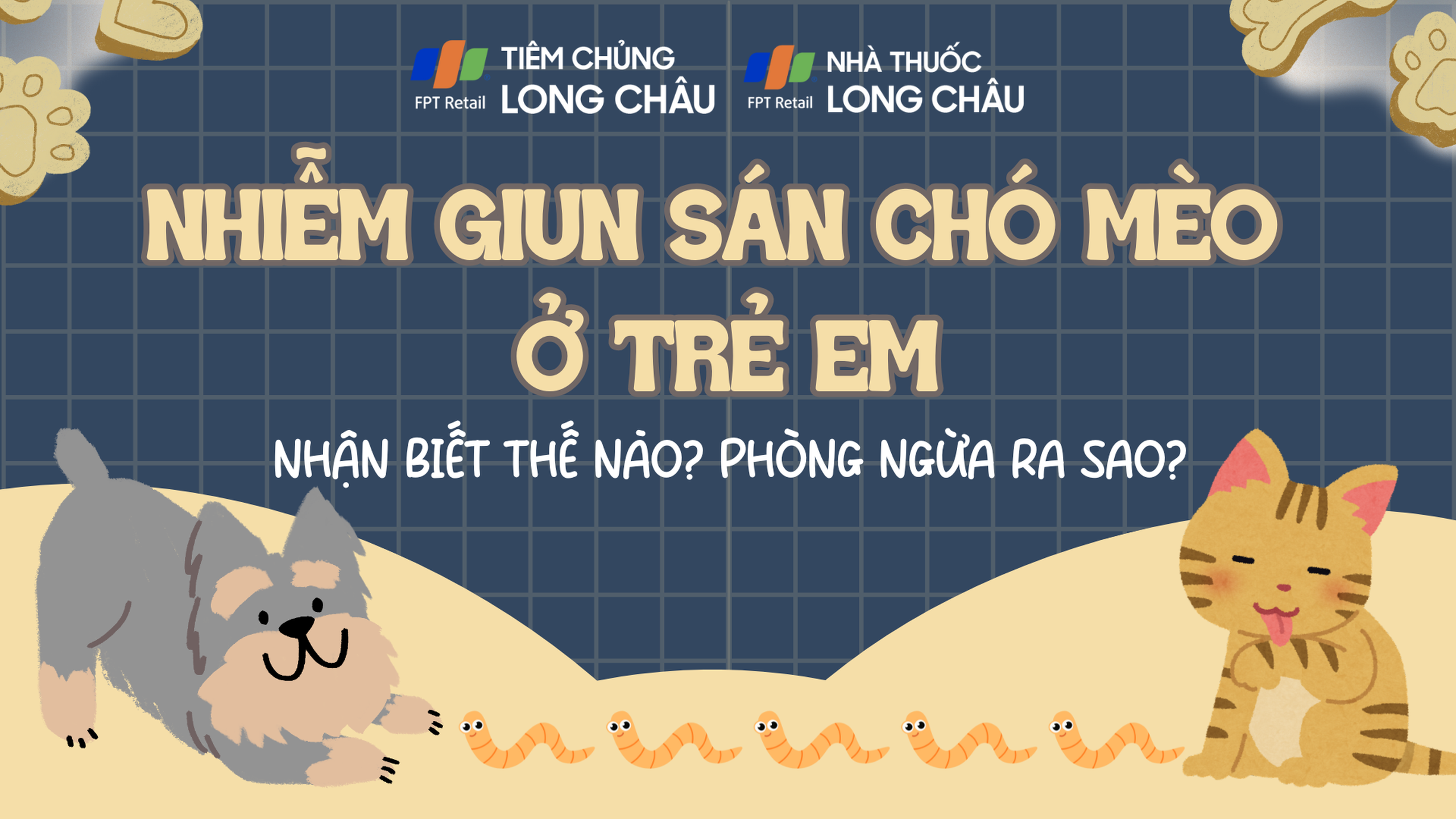 Nhiễm giun sán chó mèo ở trẻ em: Nhận biết thế nào? Phòng ngừa ra sao?